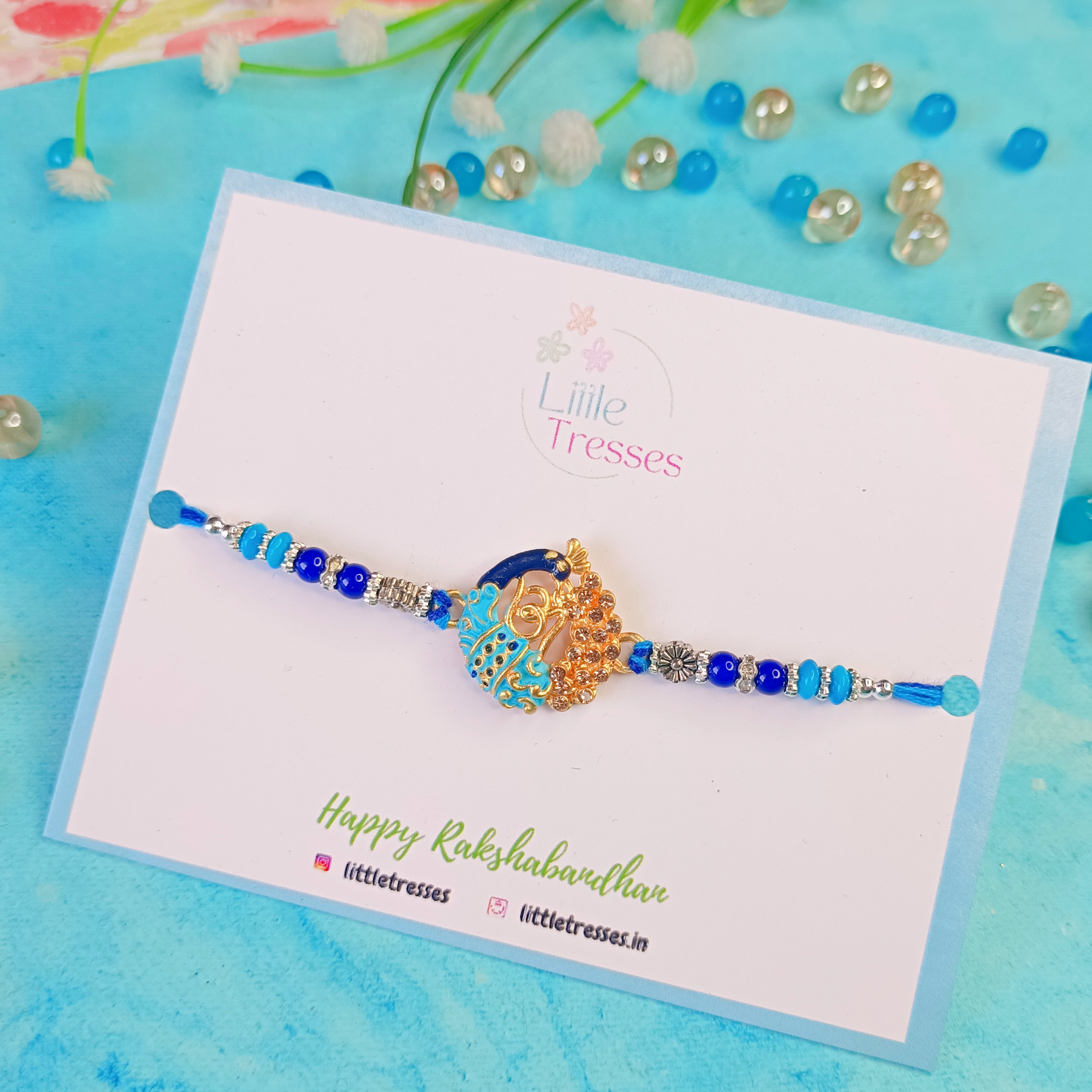 Dancing Peacock Rakhi