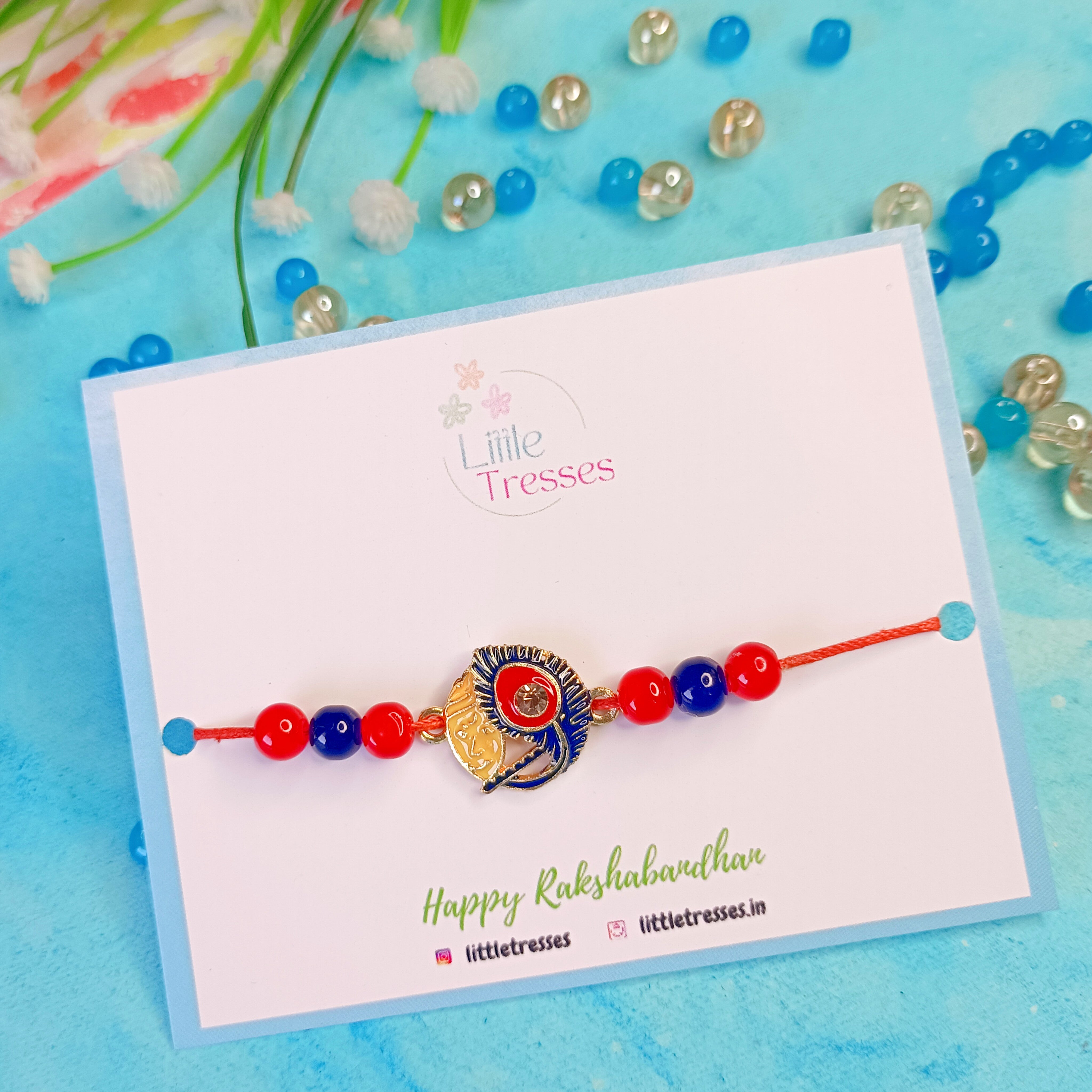 Designer Peacock Feather Rakhi