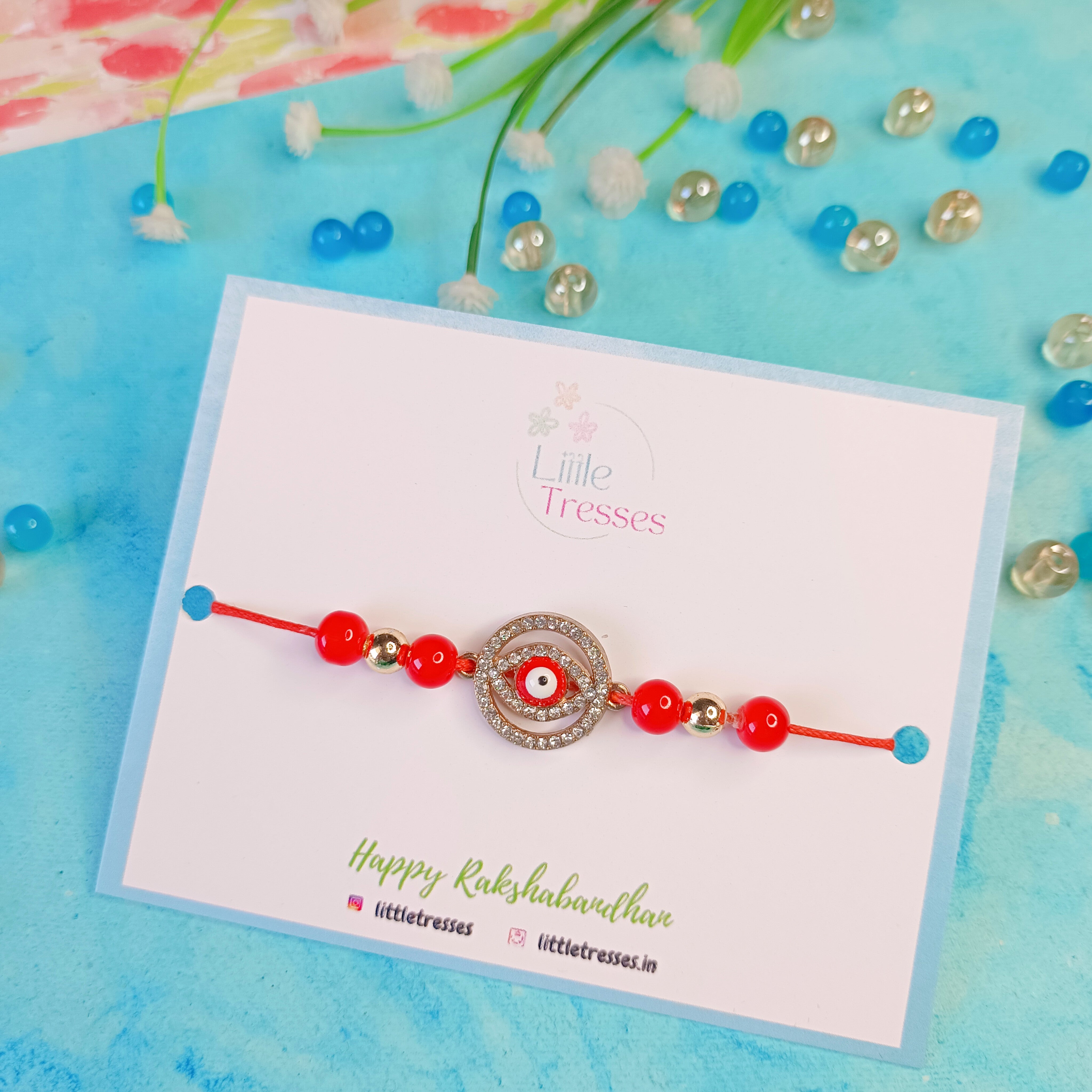 Red Evil Eye Rakhi