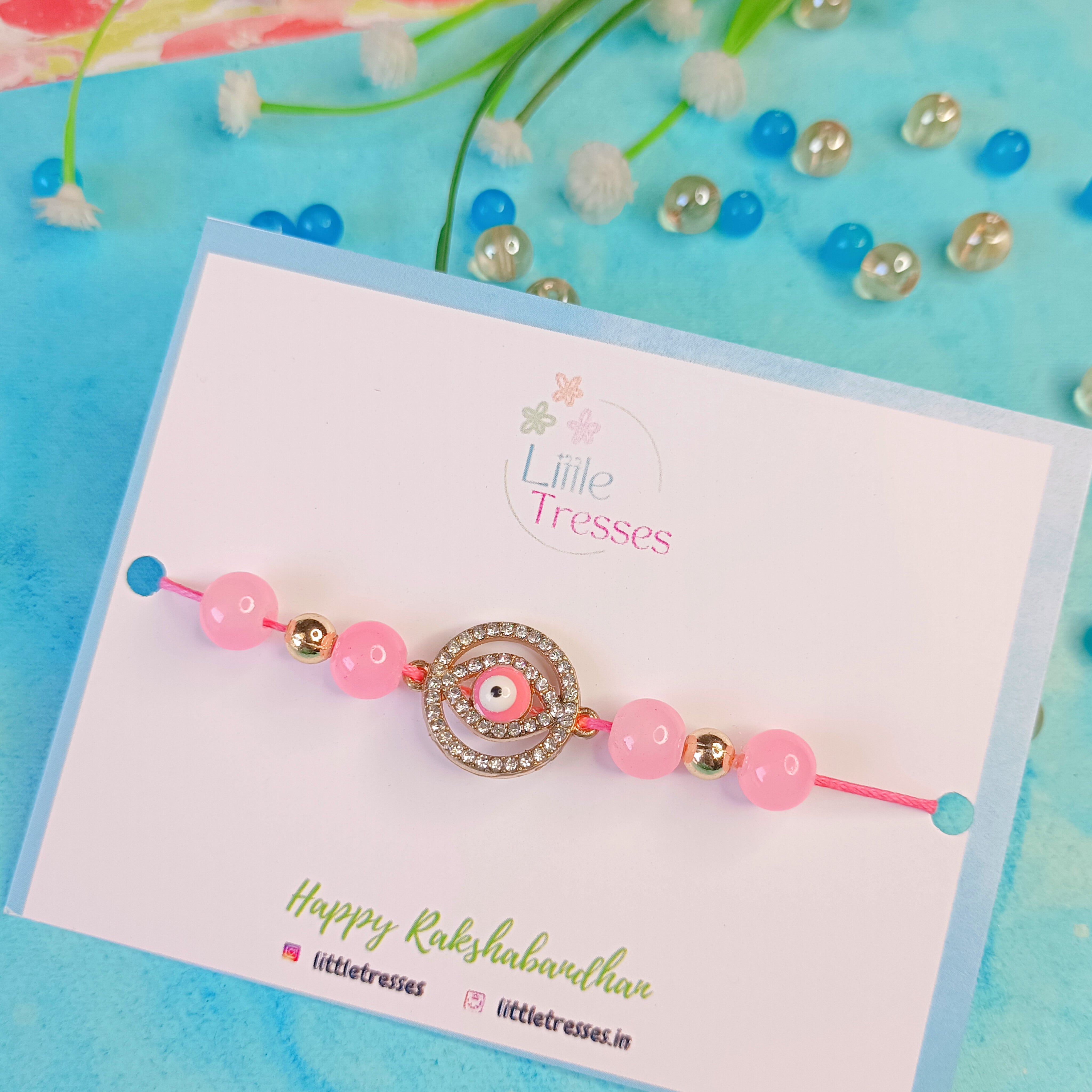 Evil Eye Pink Rakhi