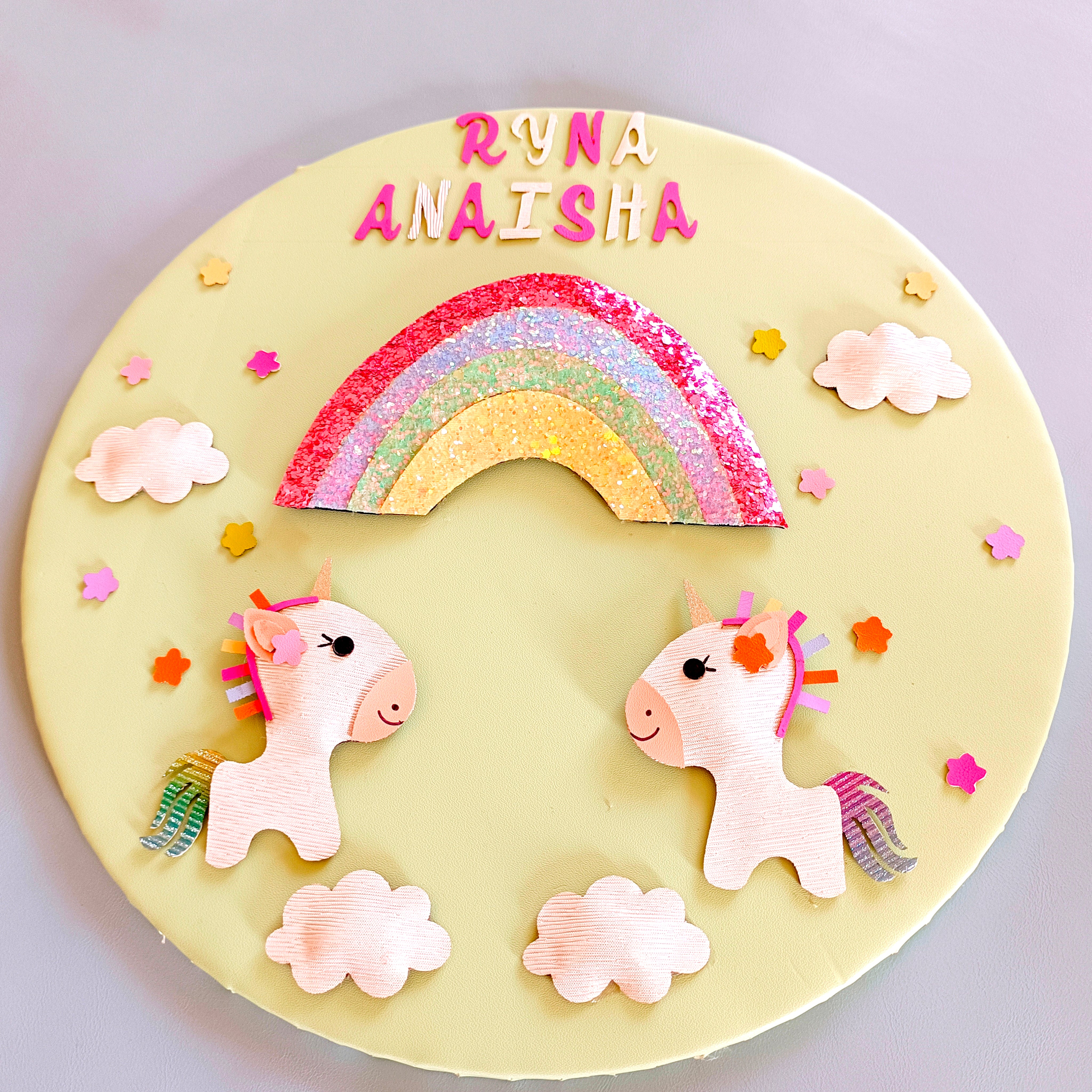 #UnicornAndRainbowBanner #CustomKidsDecor #HandmadeWithLove #PersonalizedUnicornDecor #MagicalKidsRoom #WhimsicalDecor #KidsBirthdayDecor #RainbowAndFlowers #UnicornLovers #UniqueKidsDecor #FantasyRoomDecor #DreamyKidsBanner