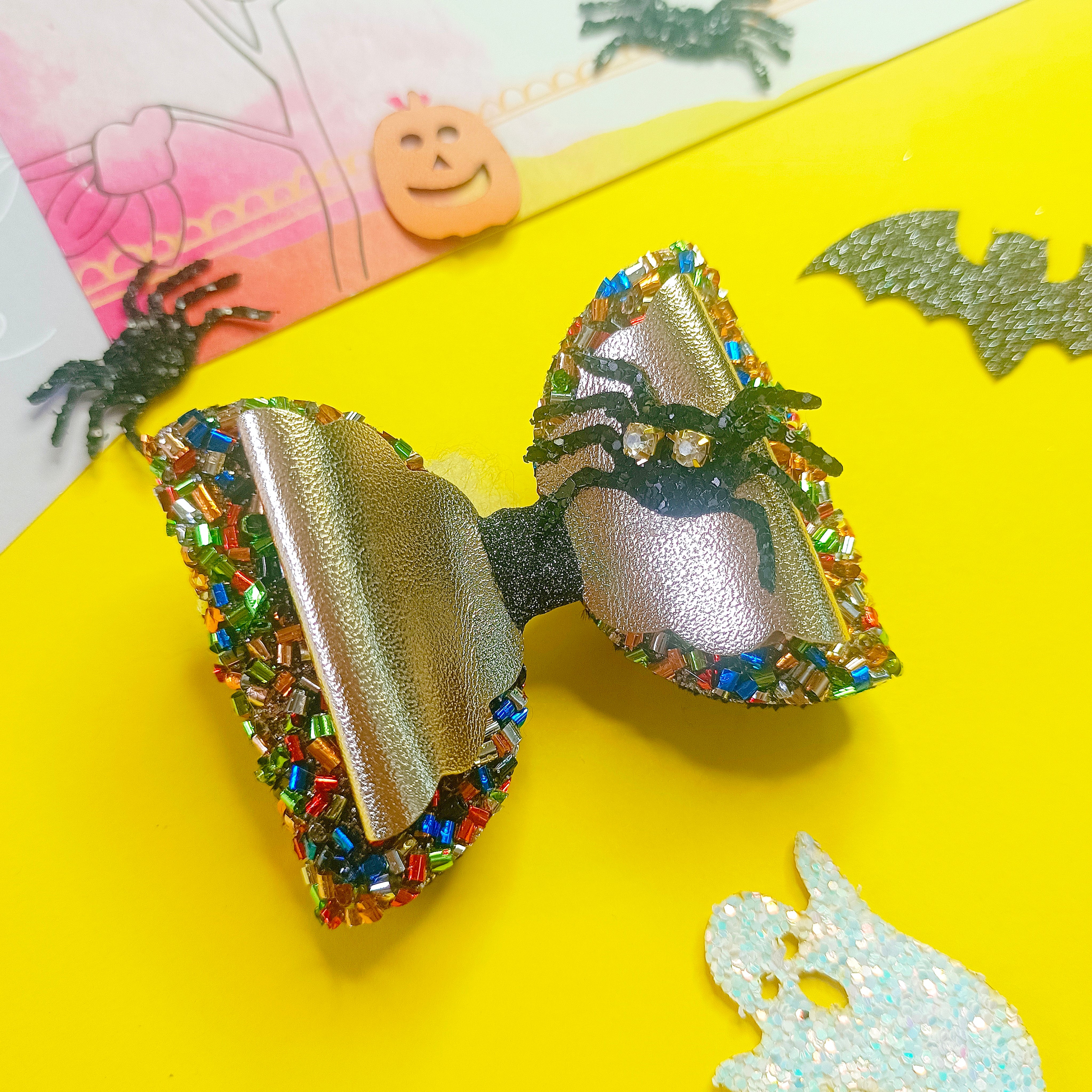 Spooky Spider Alligator Clip