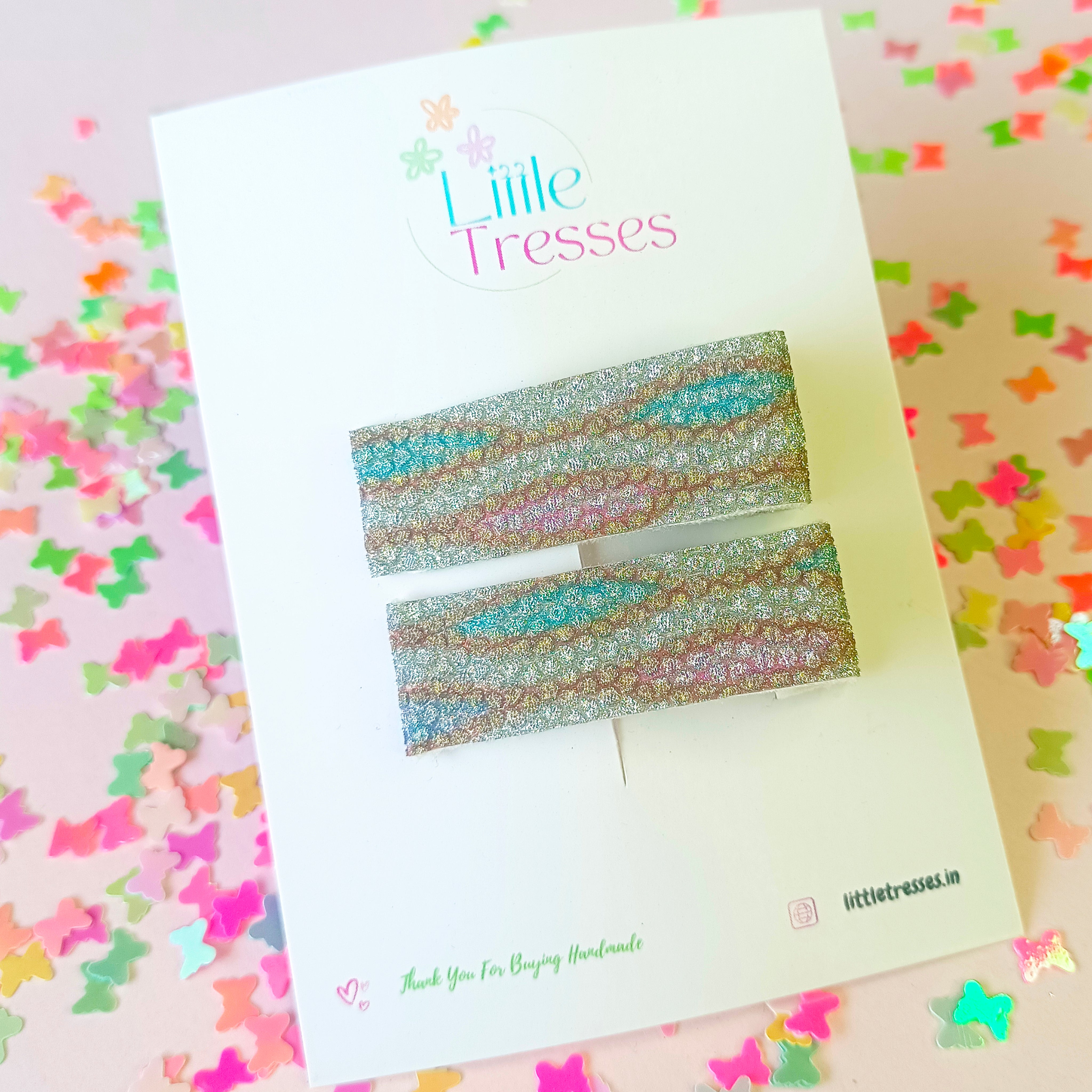 3 Variants Shimmer Tide Alligator Clips