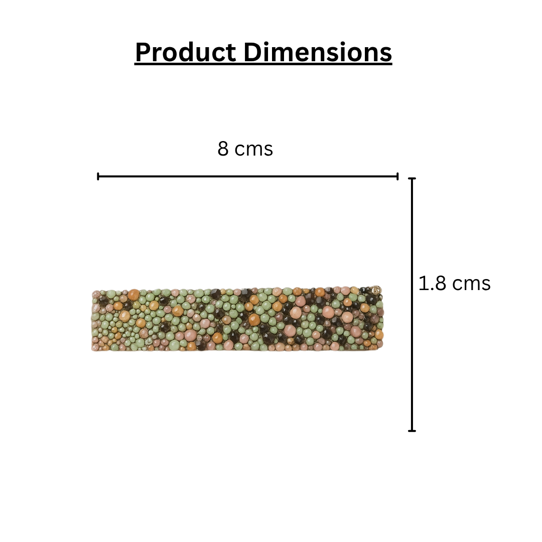 Combo of Blue Beaded Leaf  + Beads Alligator Clip