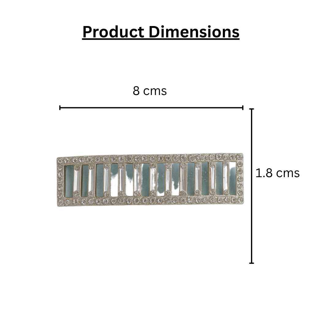 Combo of Silver Beaded Leaf  + Beads Alligator Clip