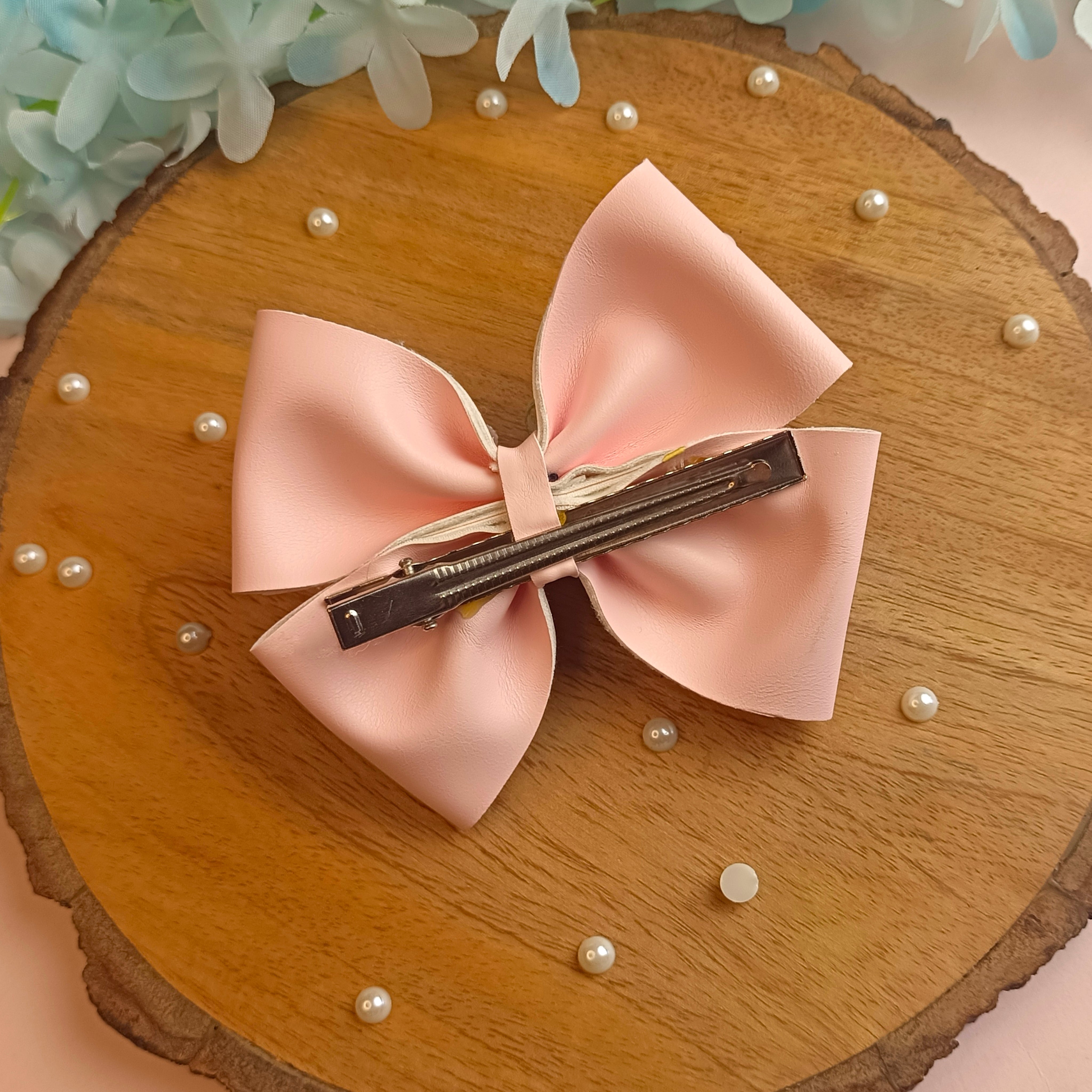 Baby Pink Gulmohar Pastel Bliss Alligator Clip