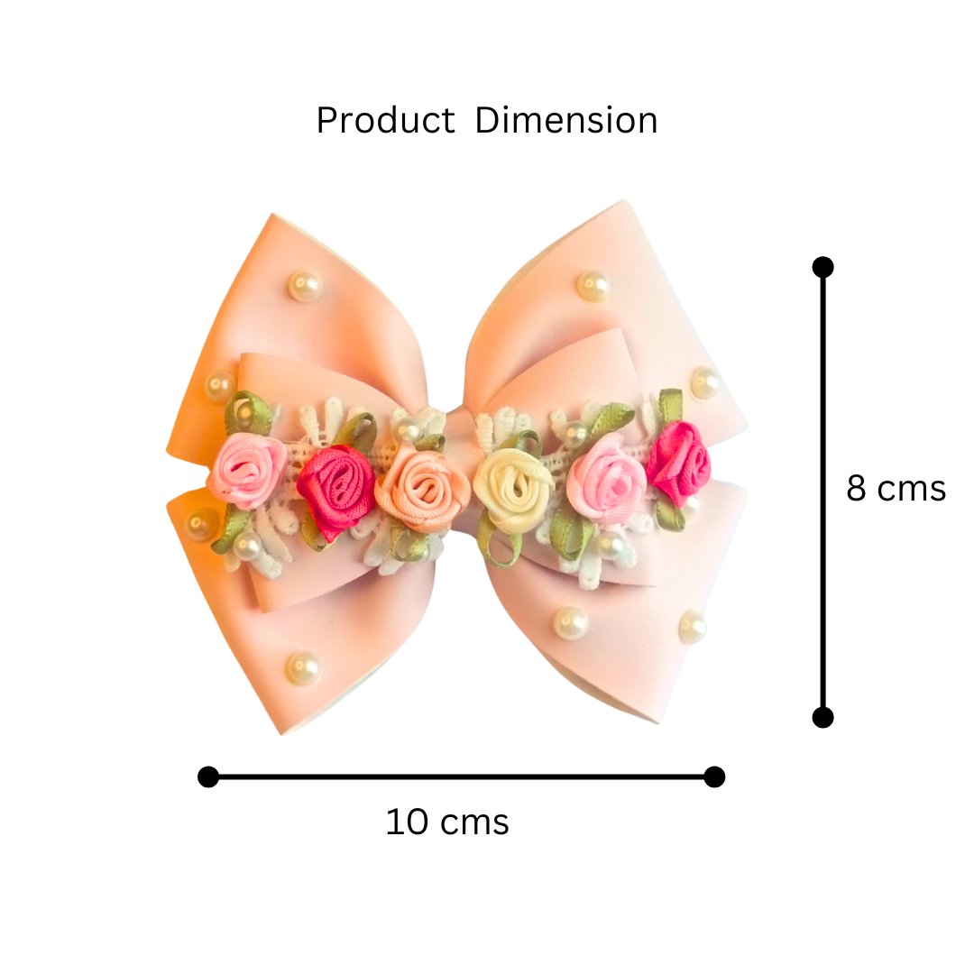 Baby Pink Gulmohar Pastel Bliss Alligator Clip