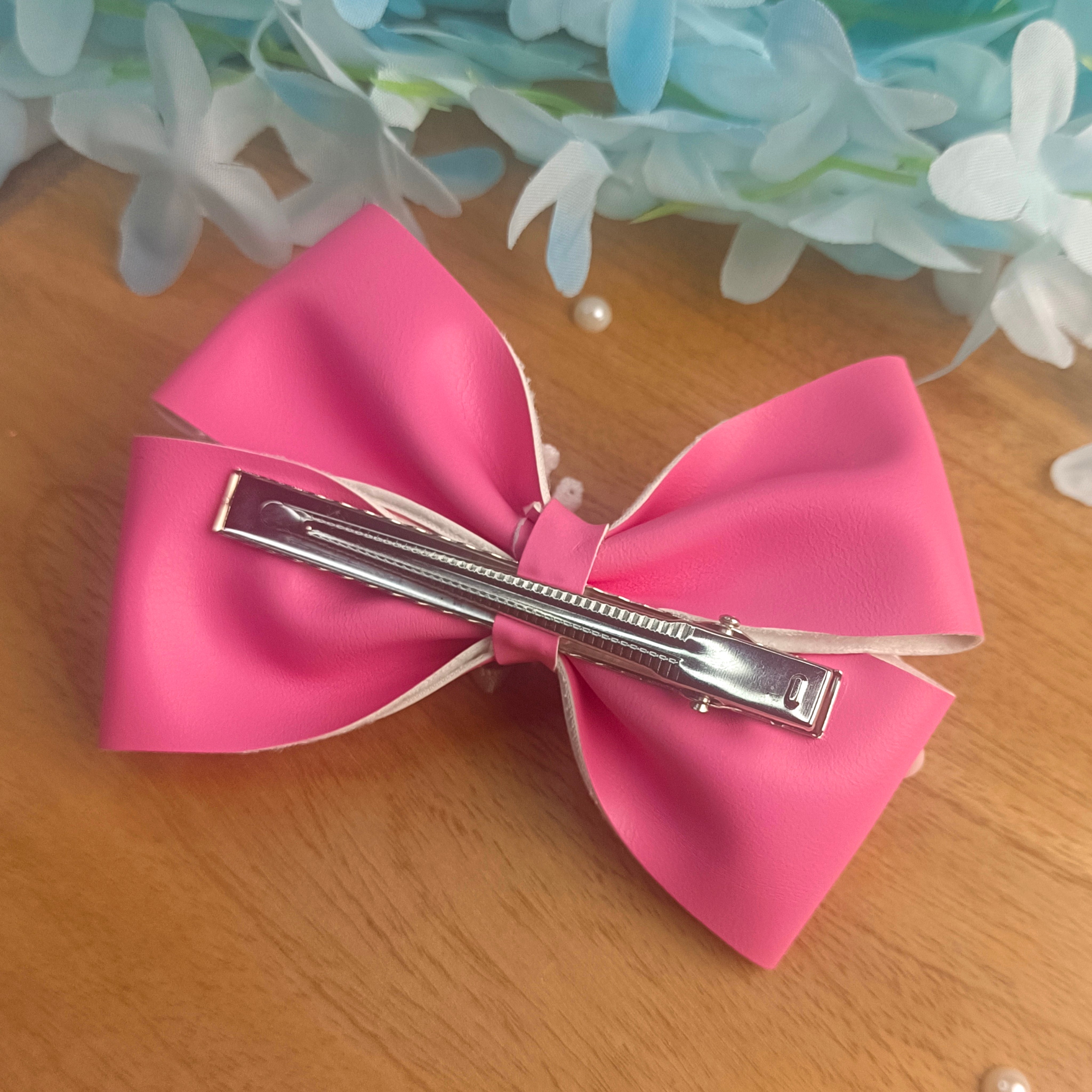 Pink Gulmohar Vibrant Pop Alligator Clip