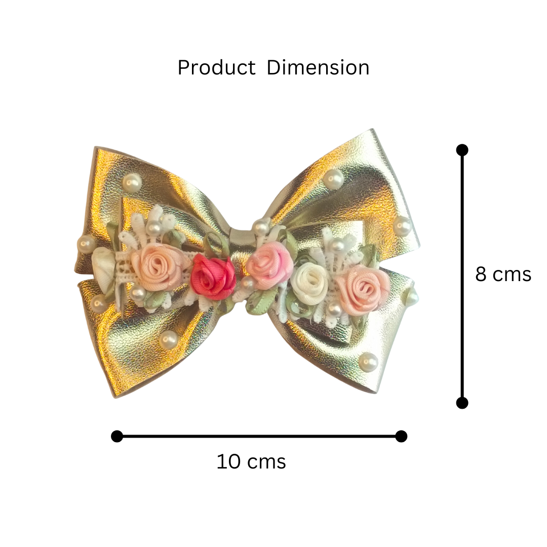 Light Golden Gulmohar Festive Alligator Clip