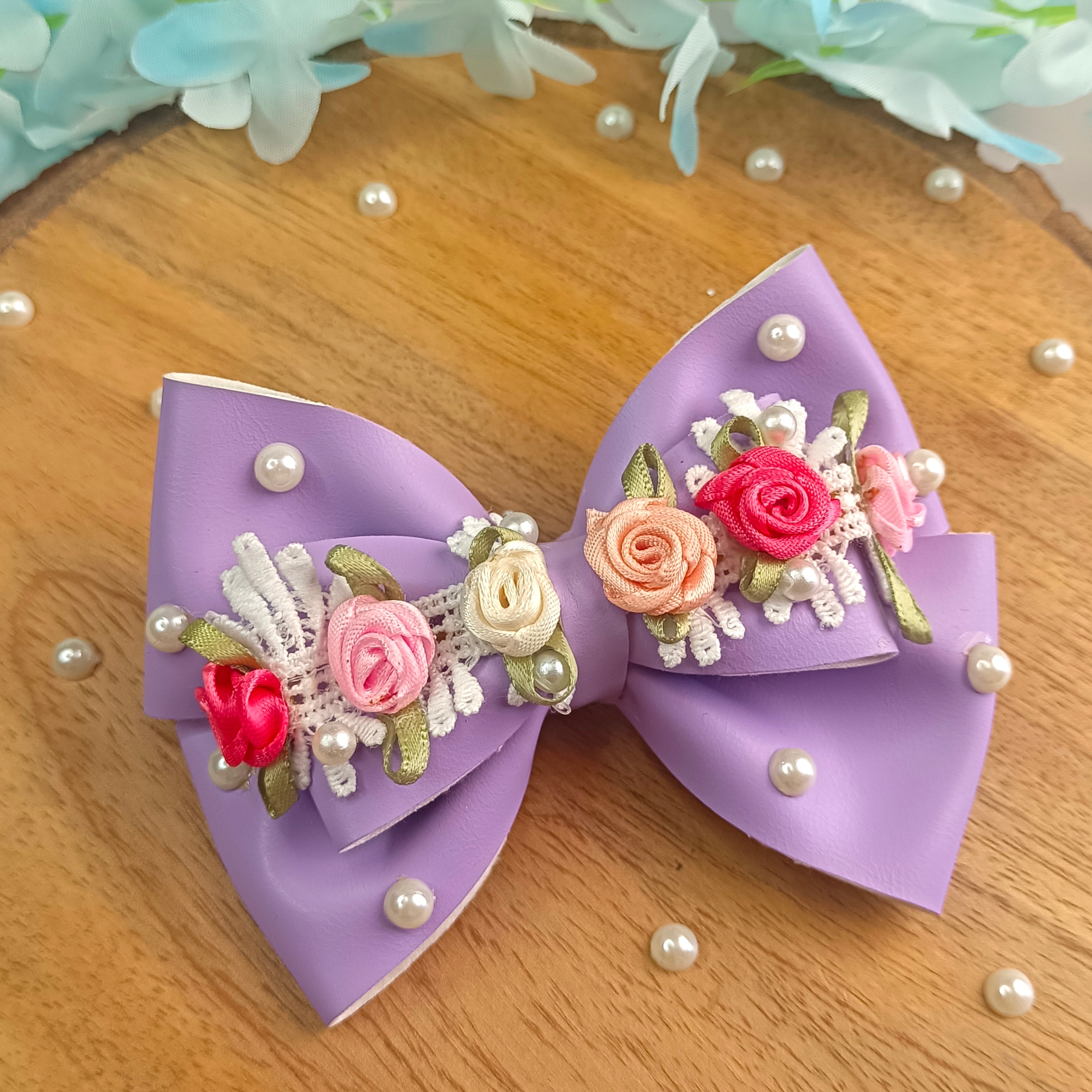 Gulmohar Pastel Alligator Clip - Light Purple