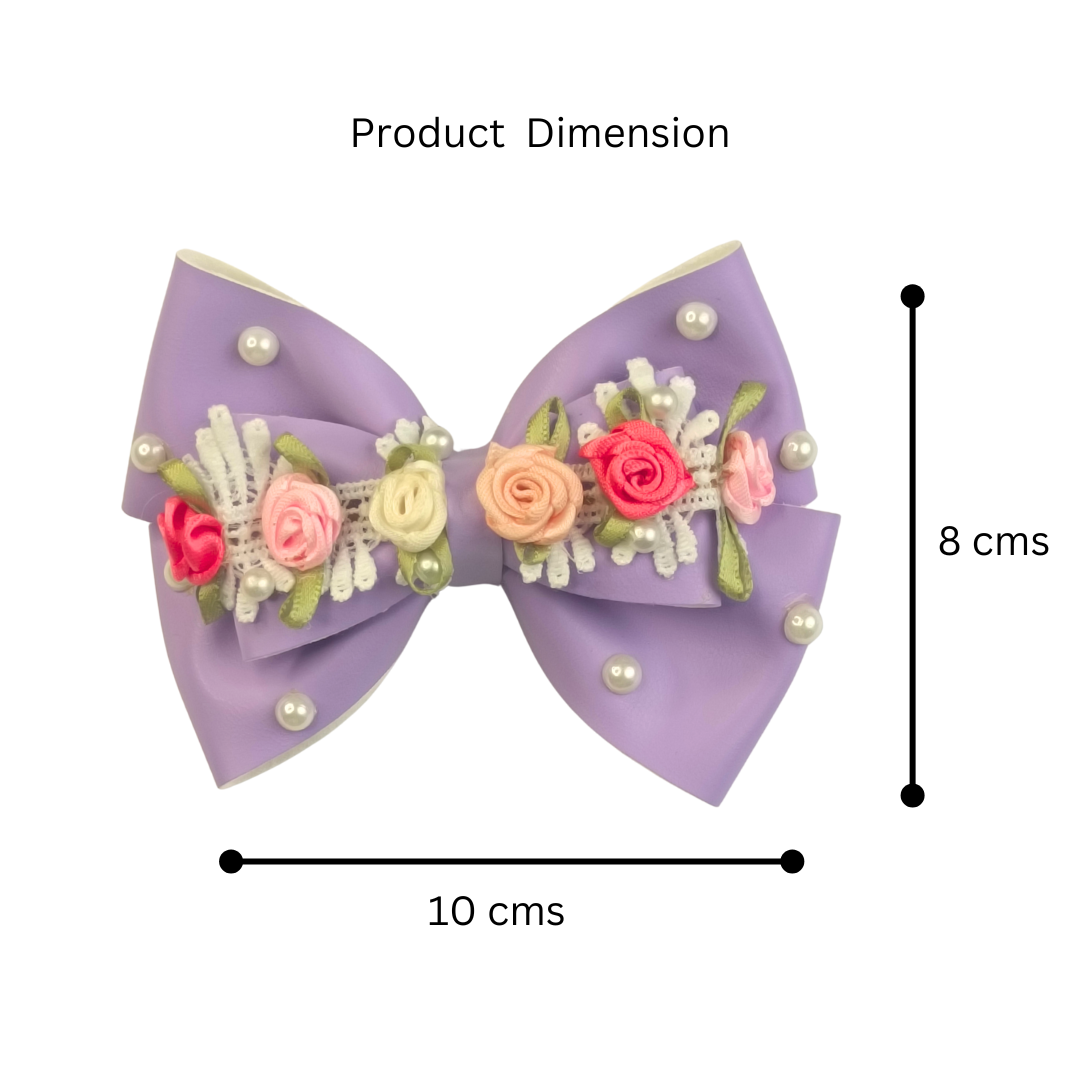 Gulmohar Pastel Alligator Clip - Light Purple