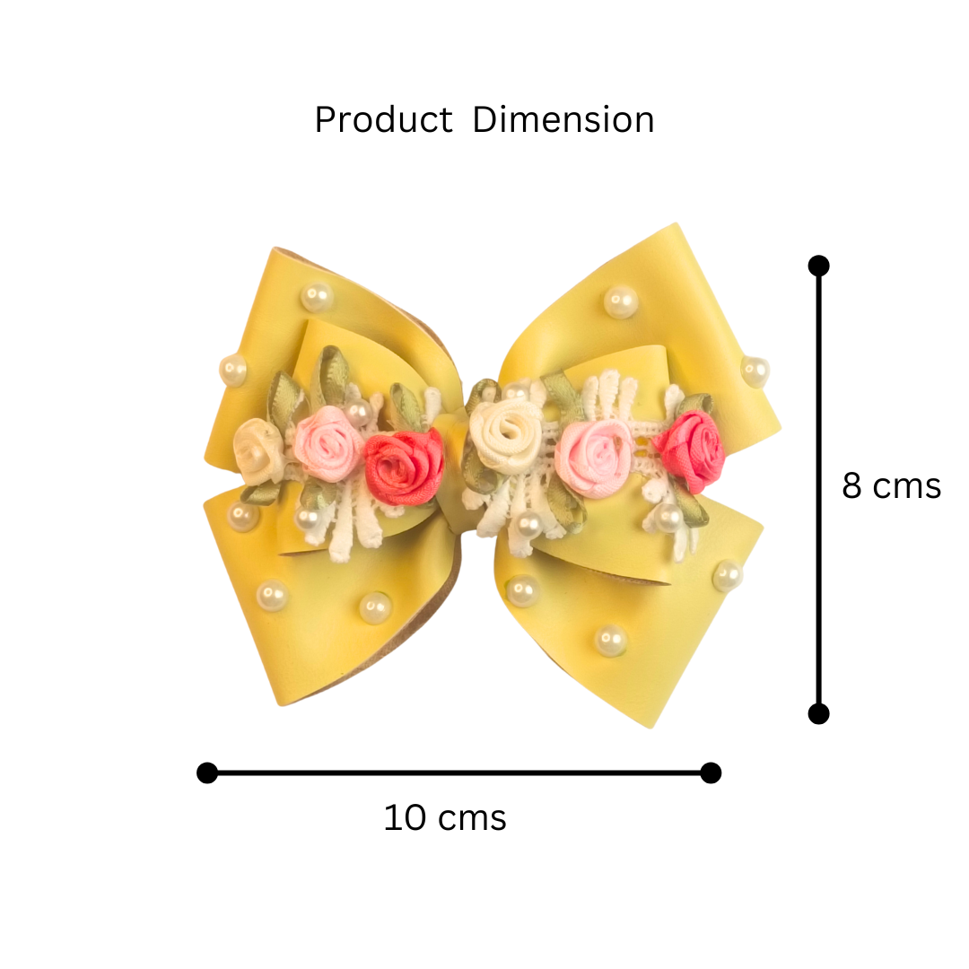 Yellow Gulmohar Pastel Alligator Clip