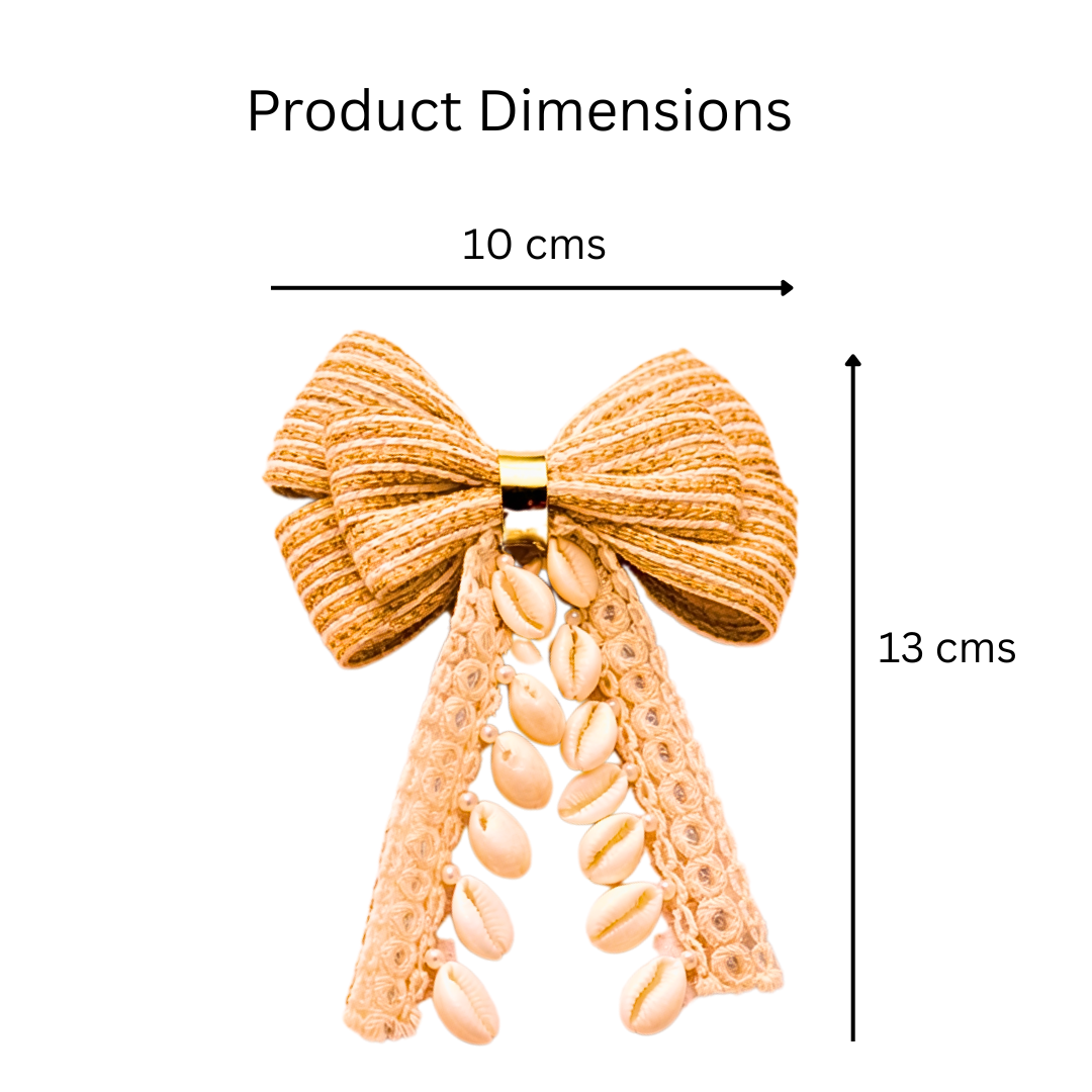 Jute and Kaudi PiggyTail Bow Alligator Clip