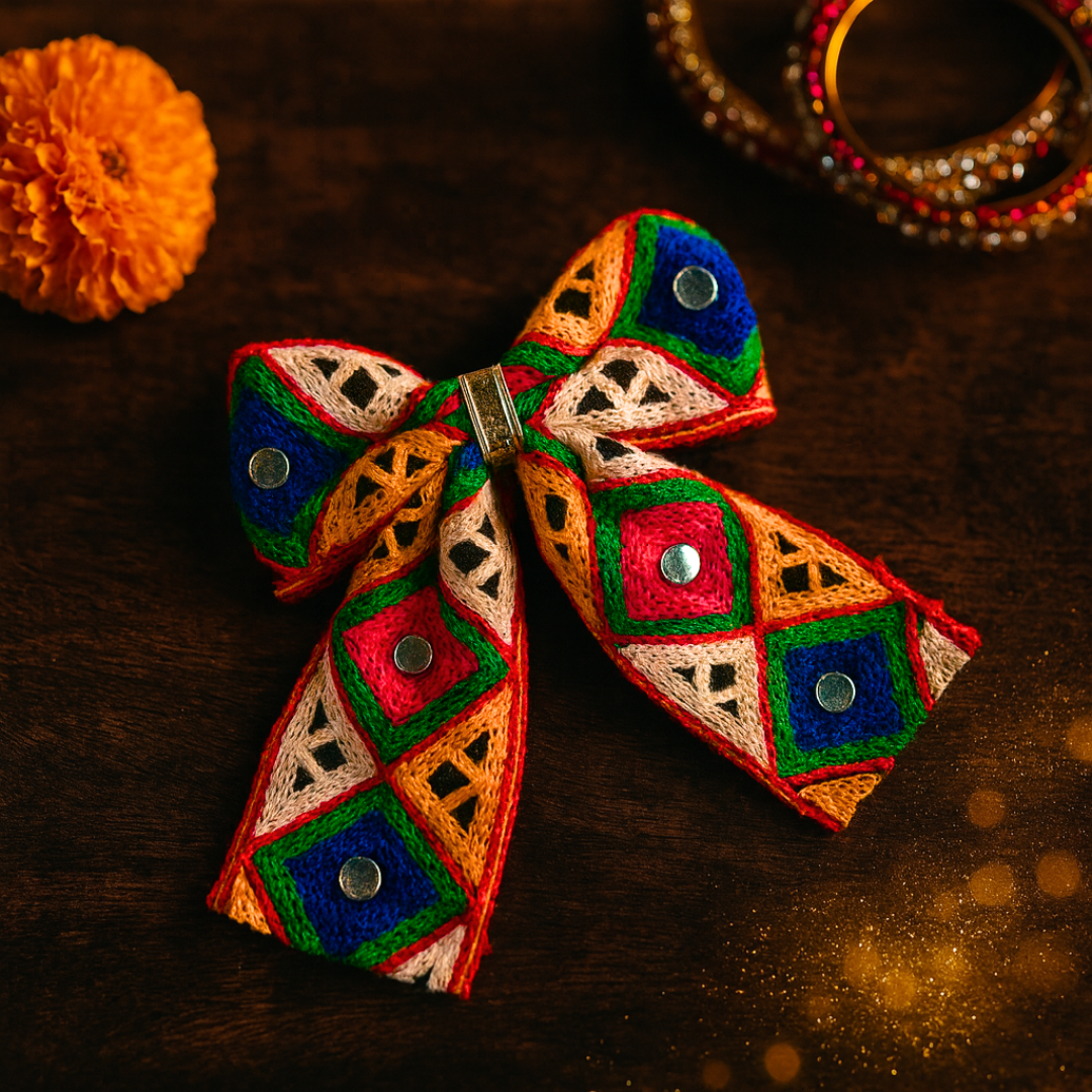 Raasa - Navratri Big Bow Clip