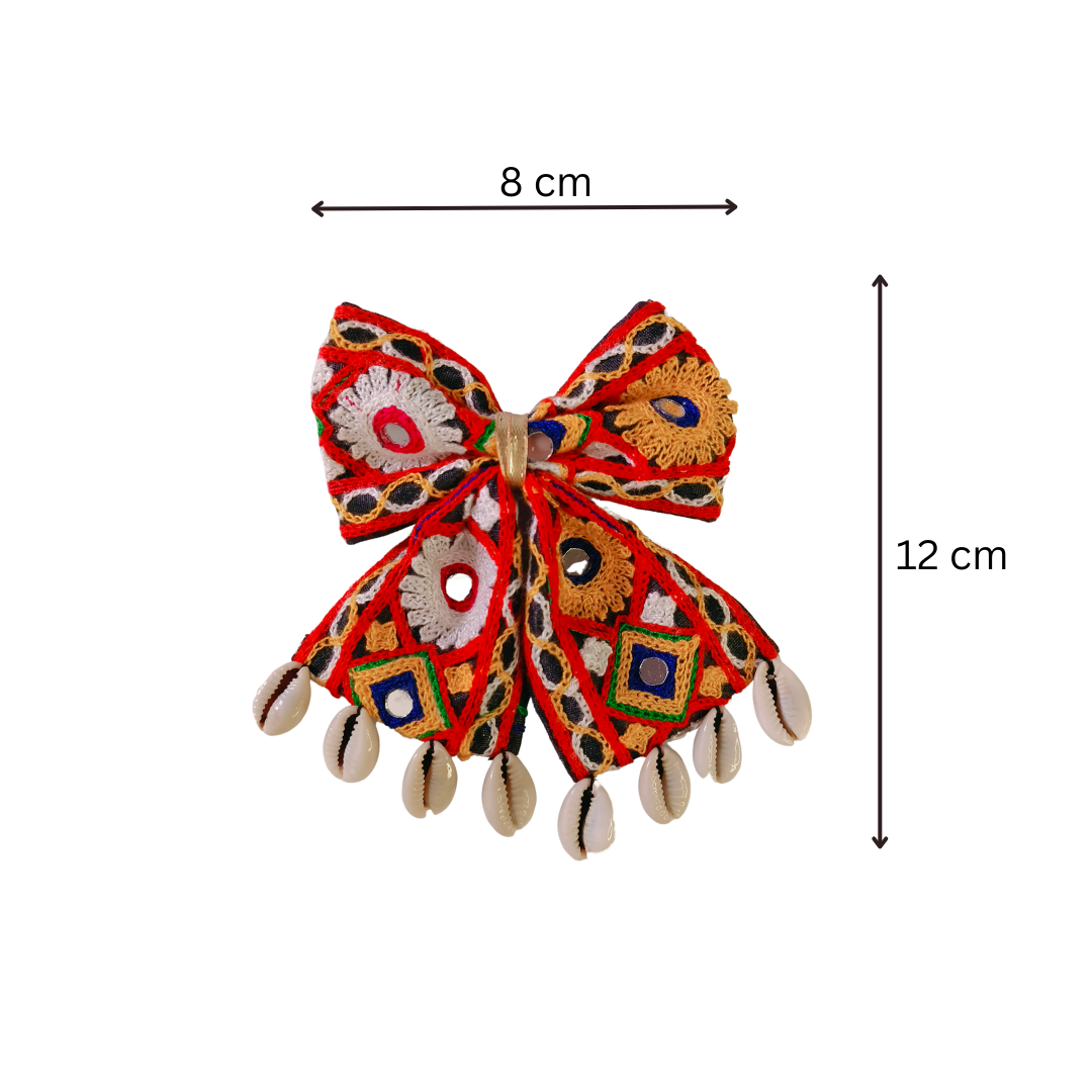 Lasya - Medium Navratri Bow Alligator Clip