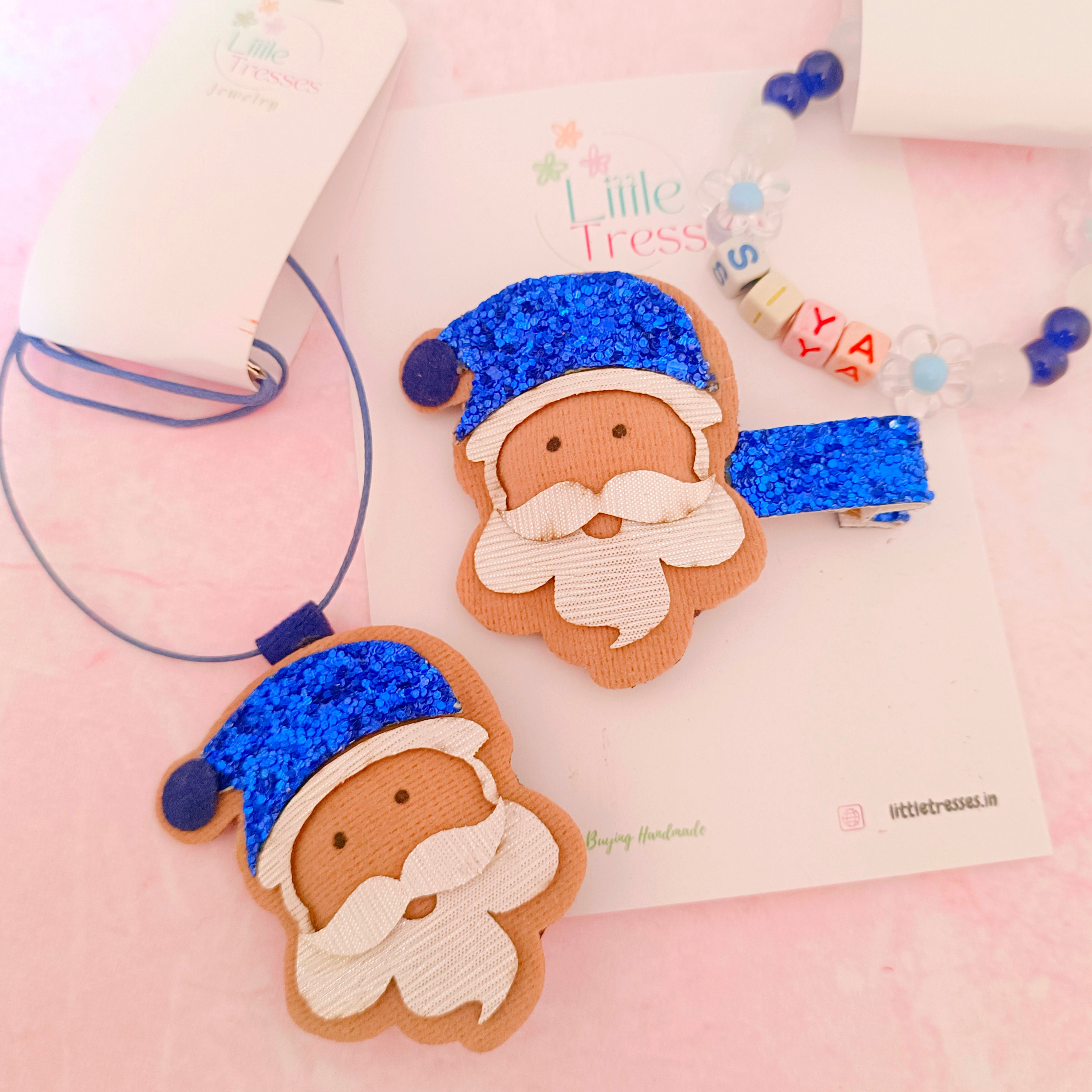 Santa Combo with Personalized Name Bracelet