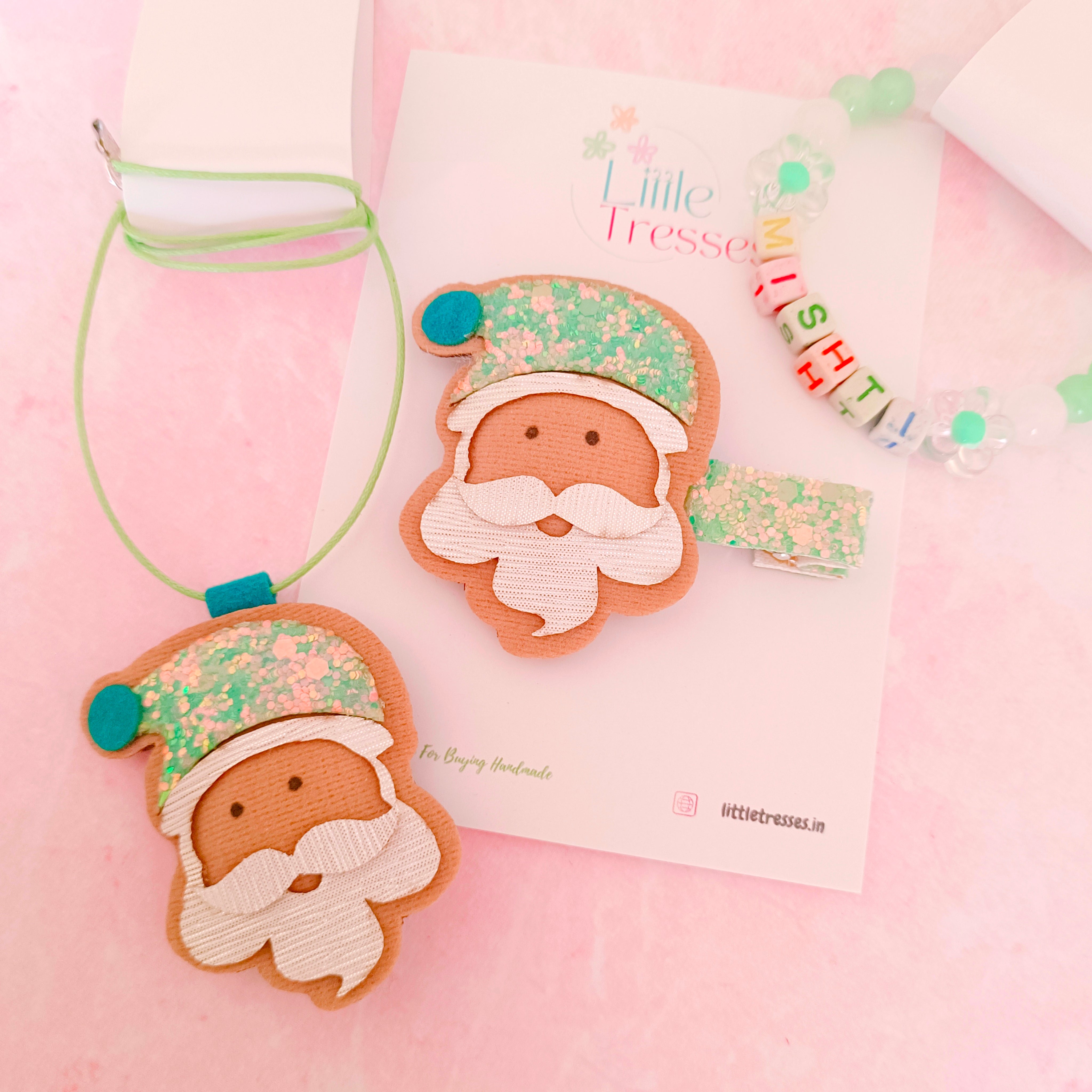 Santa Combo with Personalized Name Bracelet