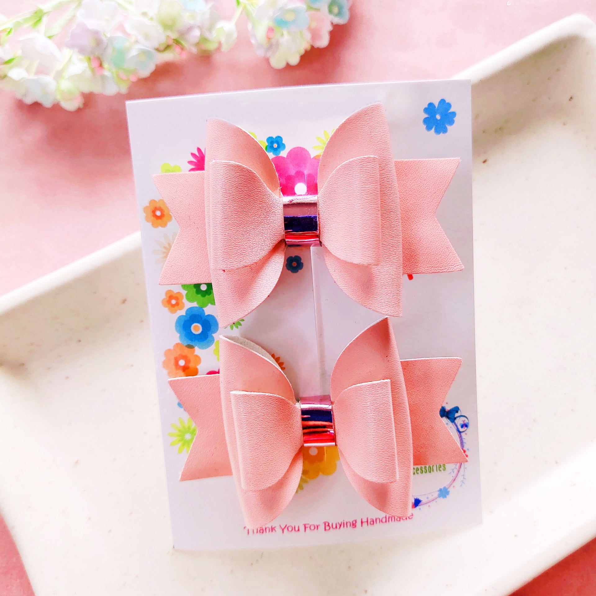 Double Layered Solid Color Pair - 4 Colors