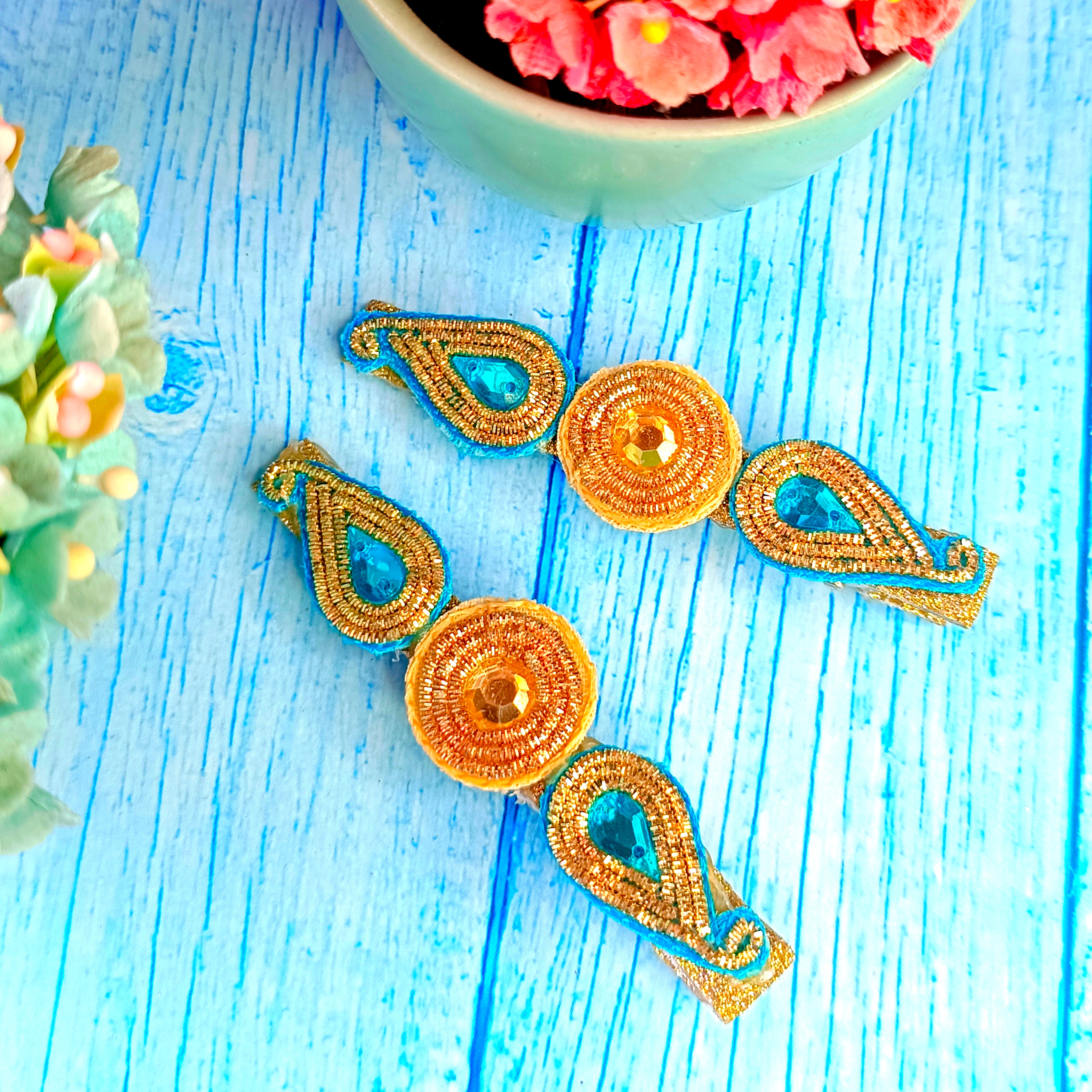 5 Colors Ethnic Ambi Design Alligator Clip Pair