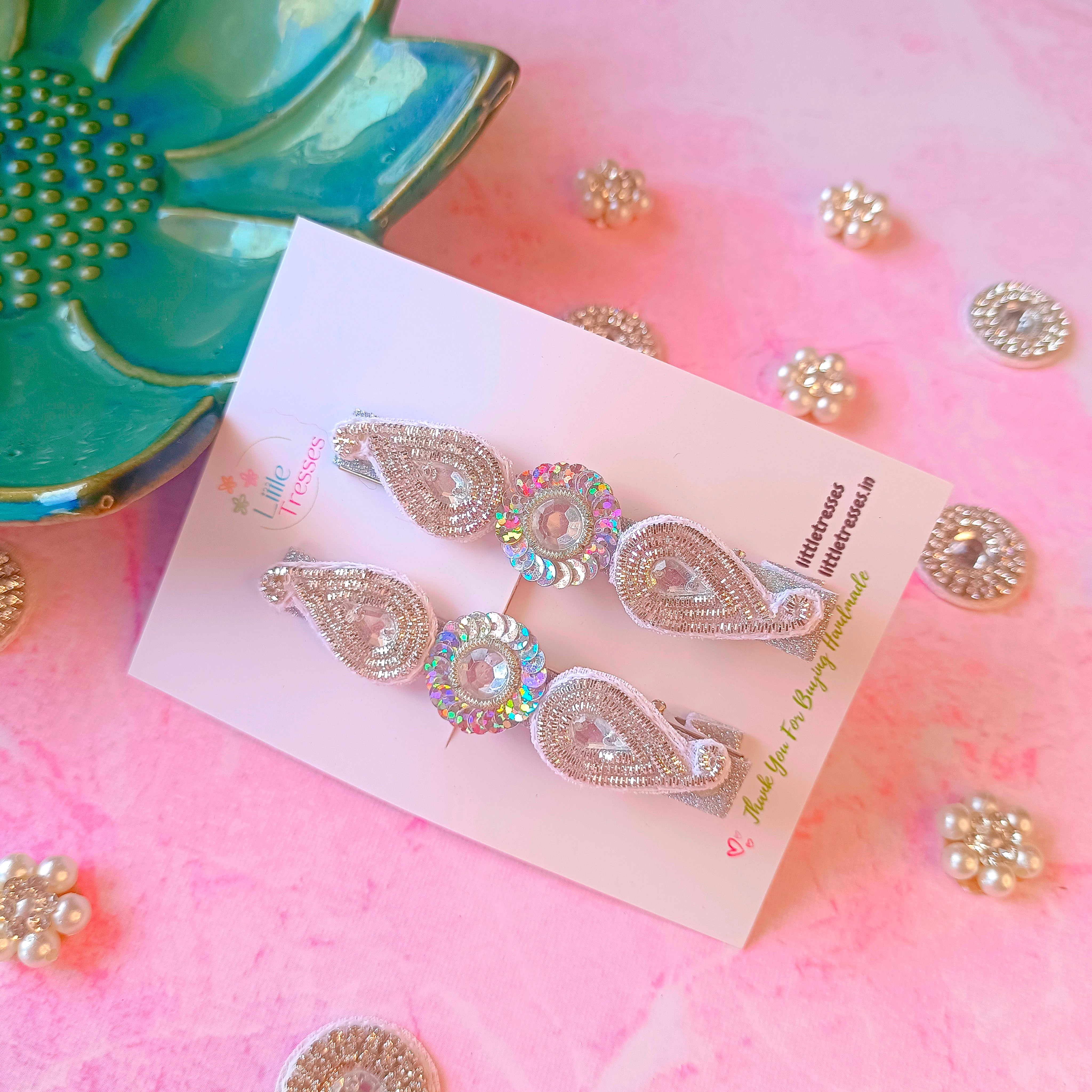 5 Colors Ethnic Ambi Design Alligator Clip Pair