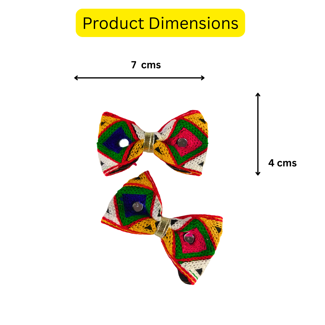 Raasa - Navratri Bow Clip pair