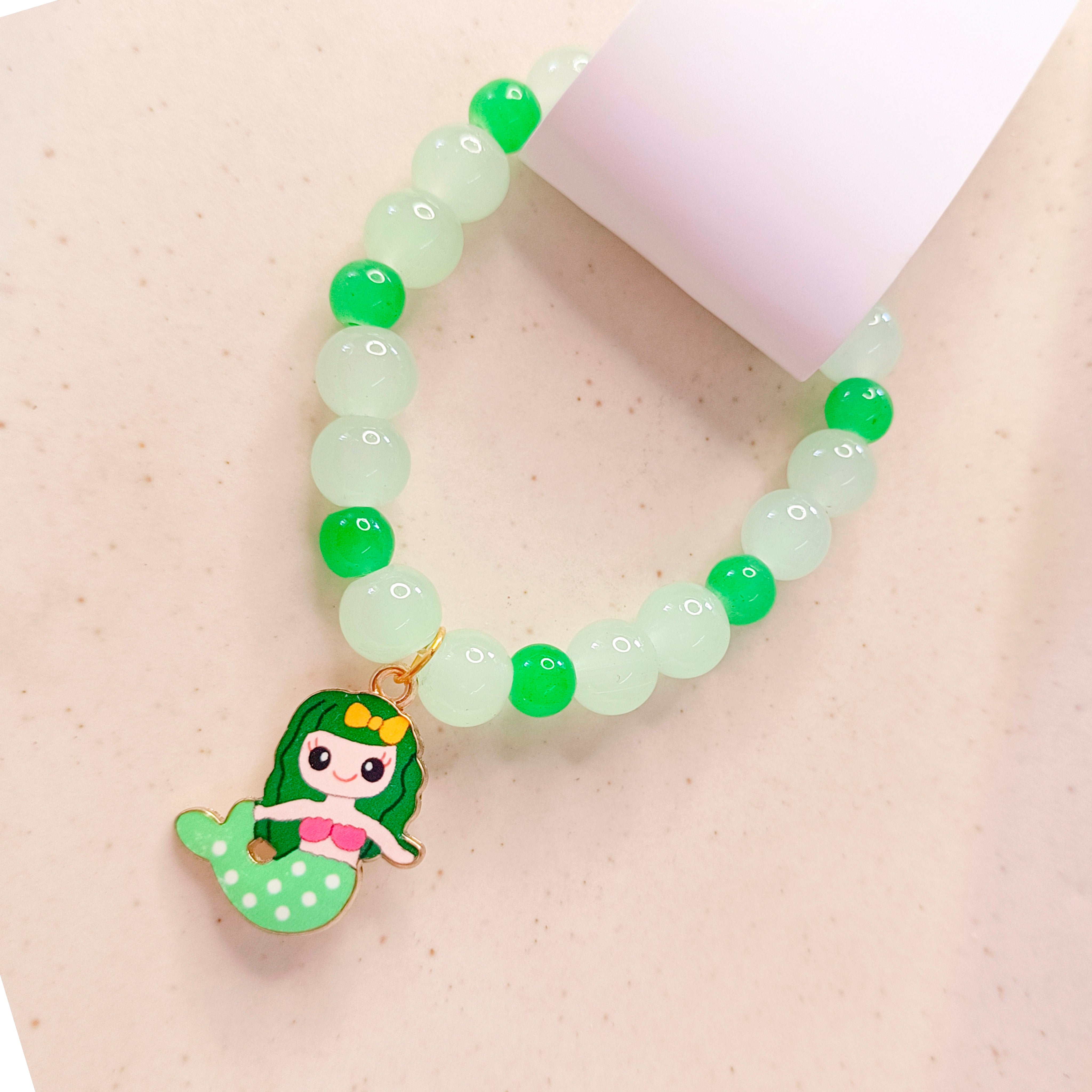 Mermaid Bracelet & Pendant Set - Green