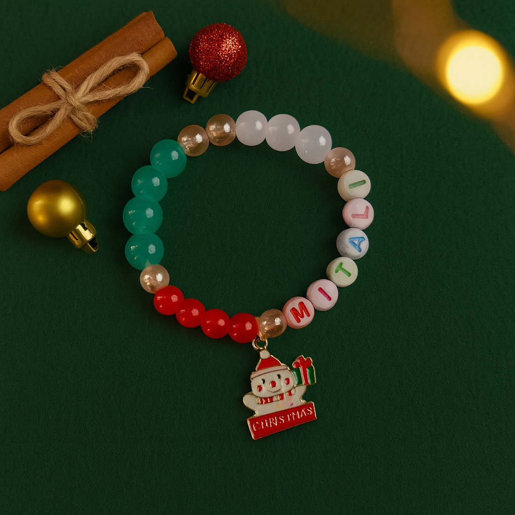 Snowman with Gift Bracelet