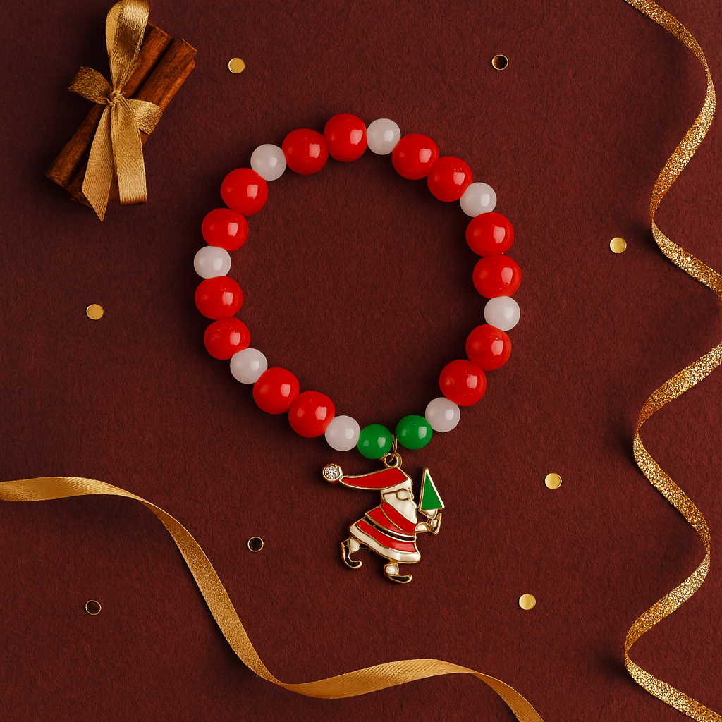 Santa with Christmas Tree Bracelet