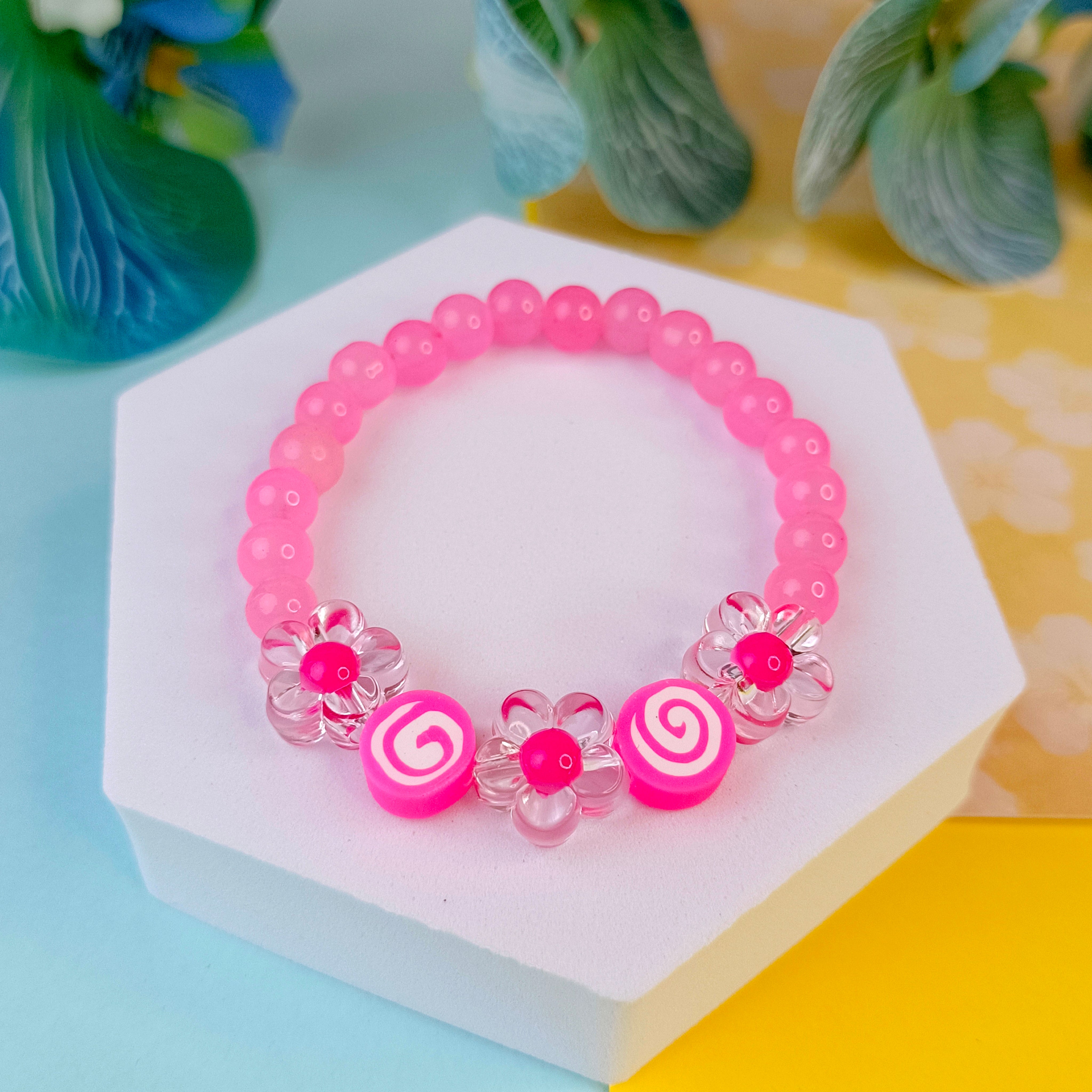 Spiral Flower Bracelet - 6 Colors