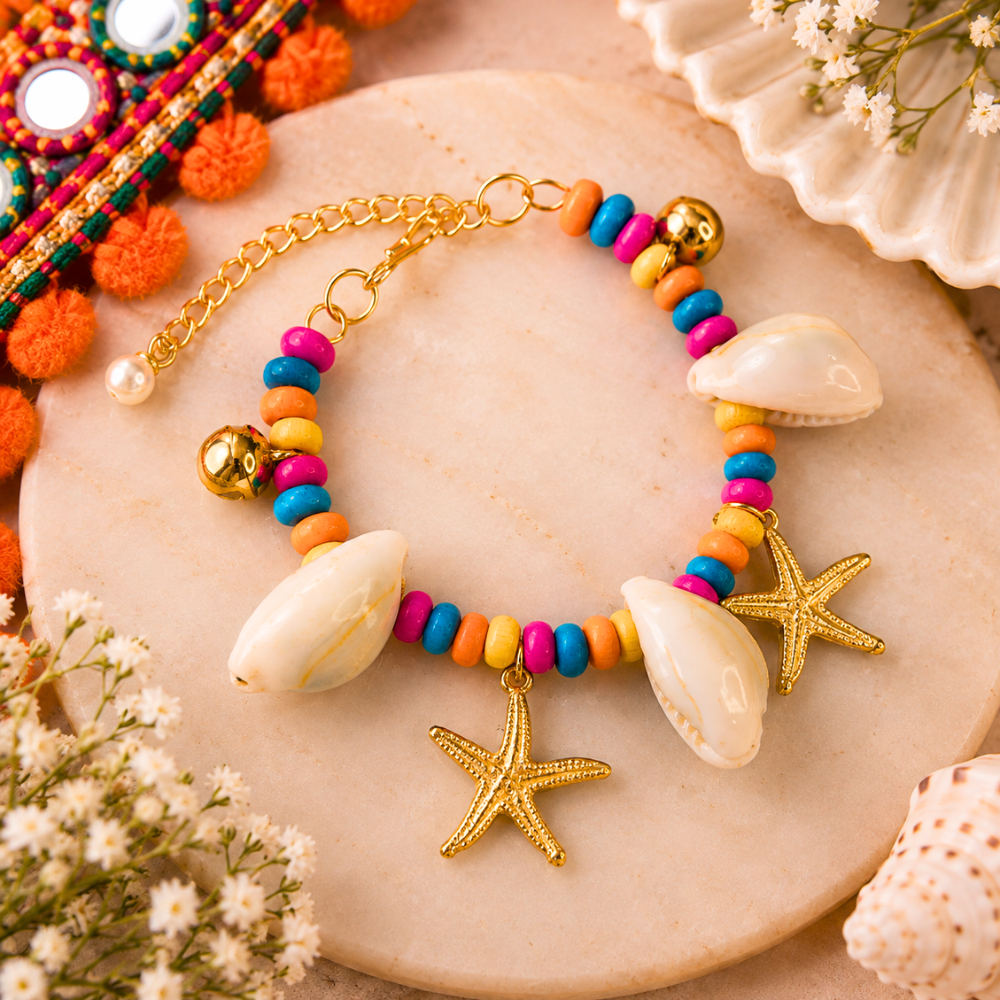 Navratri Kaudi, Star & Ghunghroo Bracelet