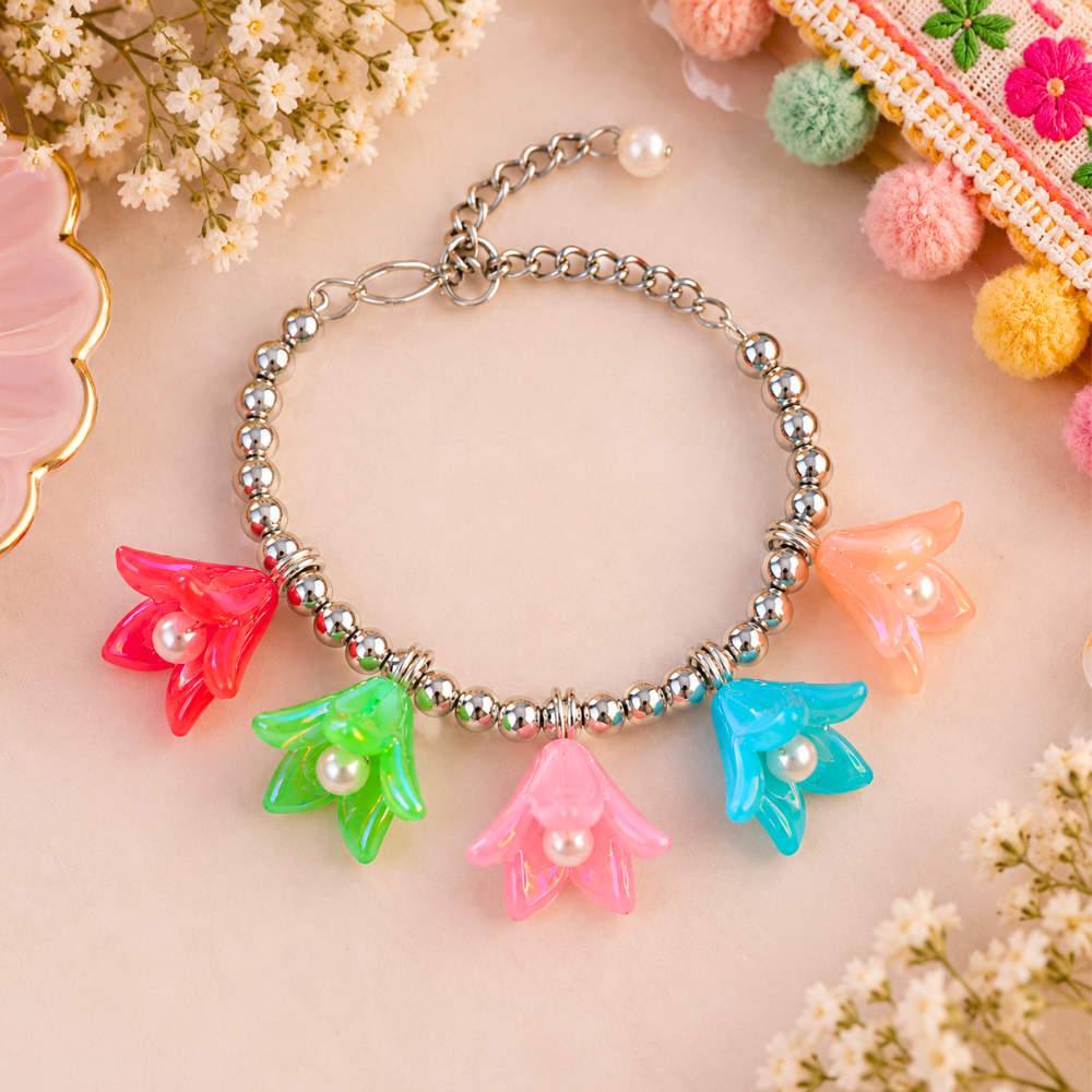 Navratri Multicolor Tulip Bracelet