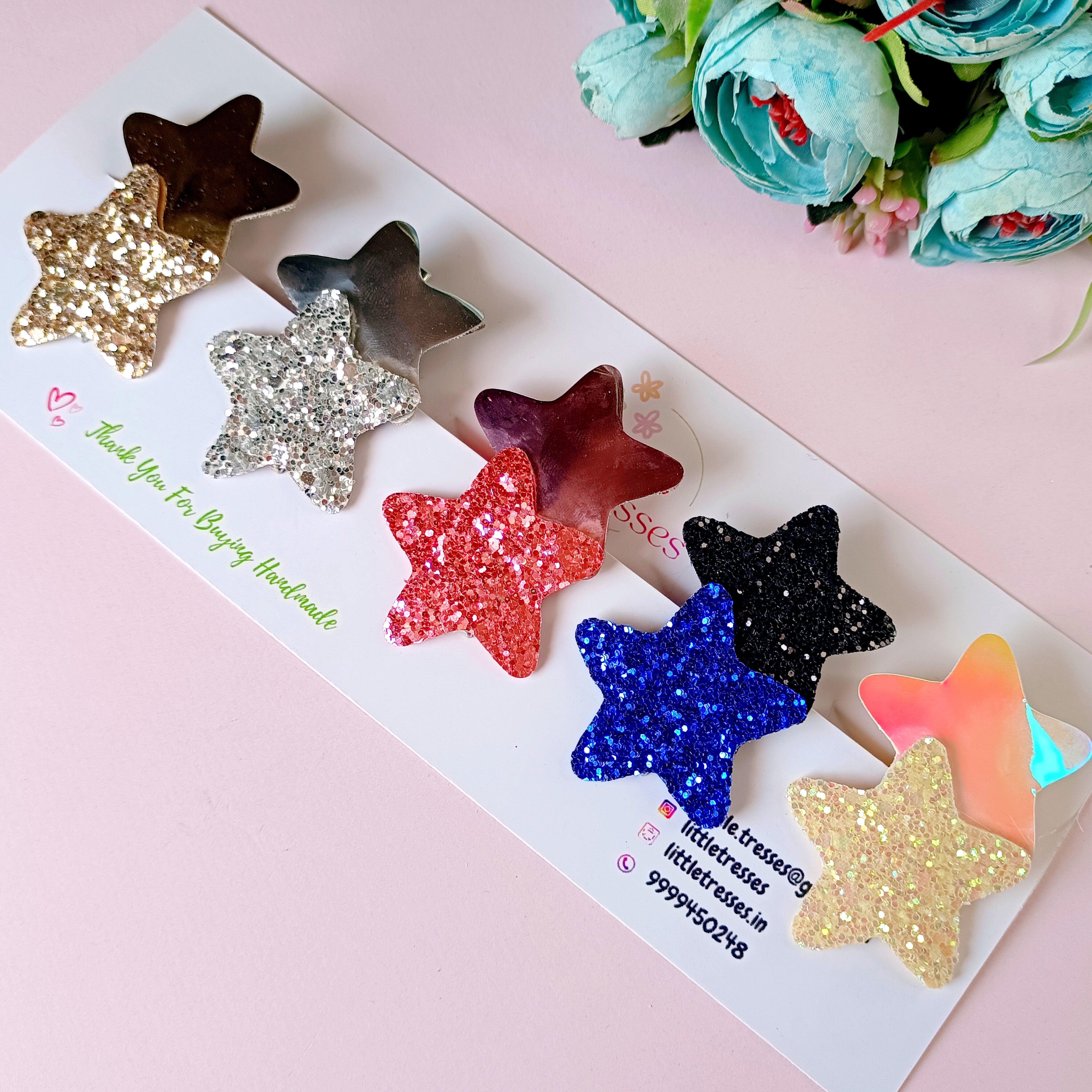 Combo of 5 Star Clips