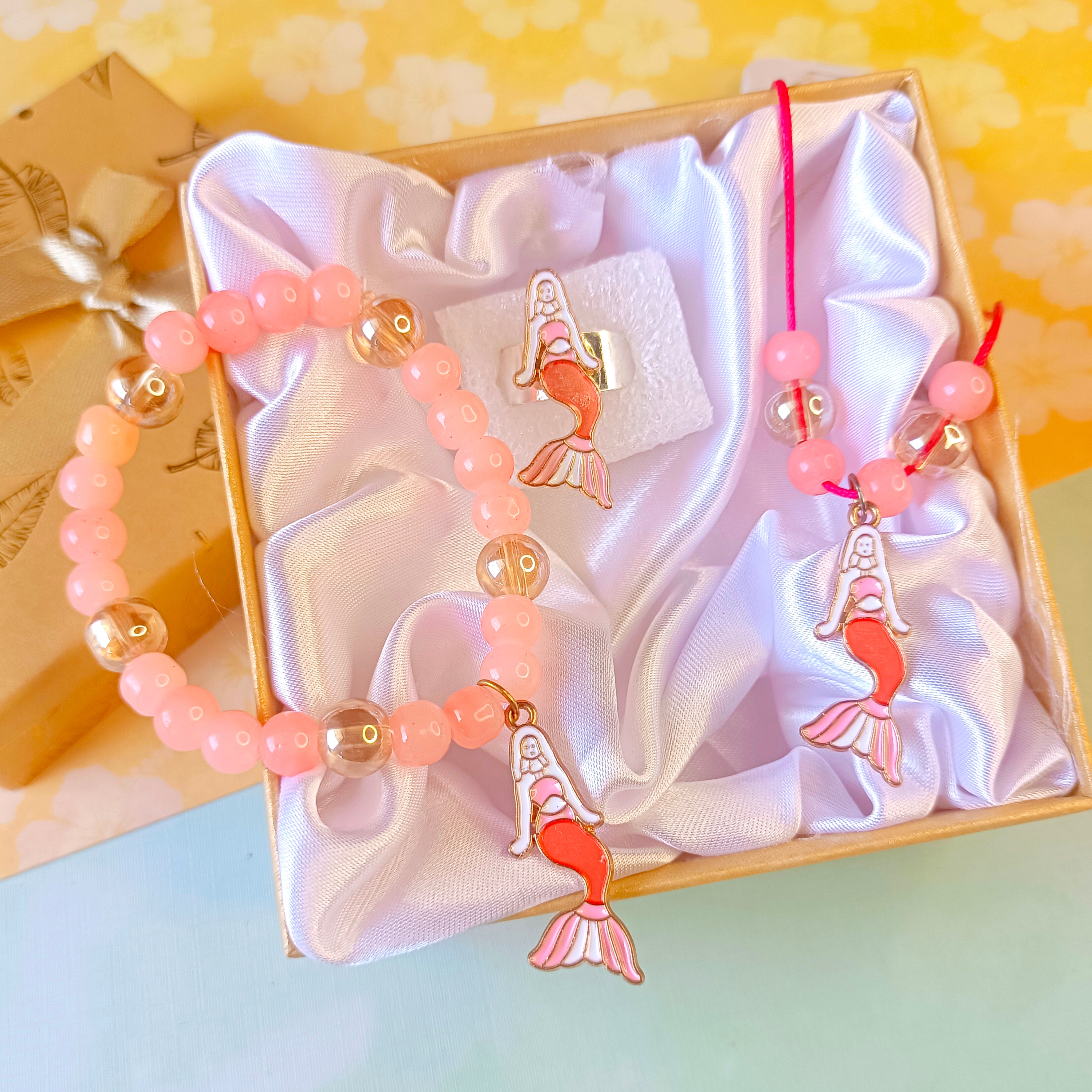 Coral Kiss Mermaid Kids Jewelry Gift Box