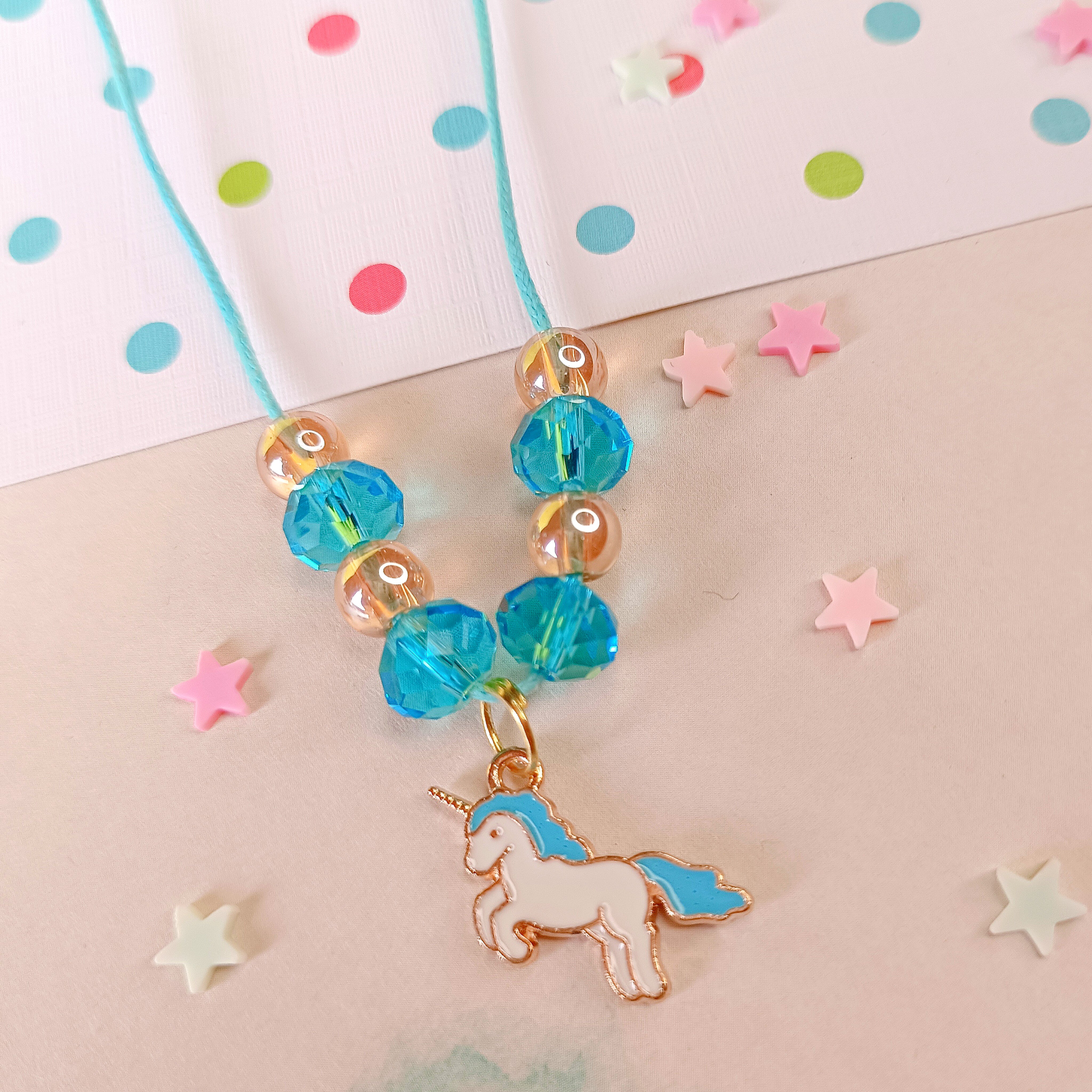 Unicorn Pendant - Blue