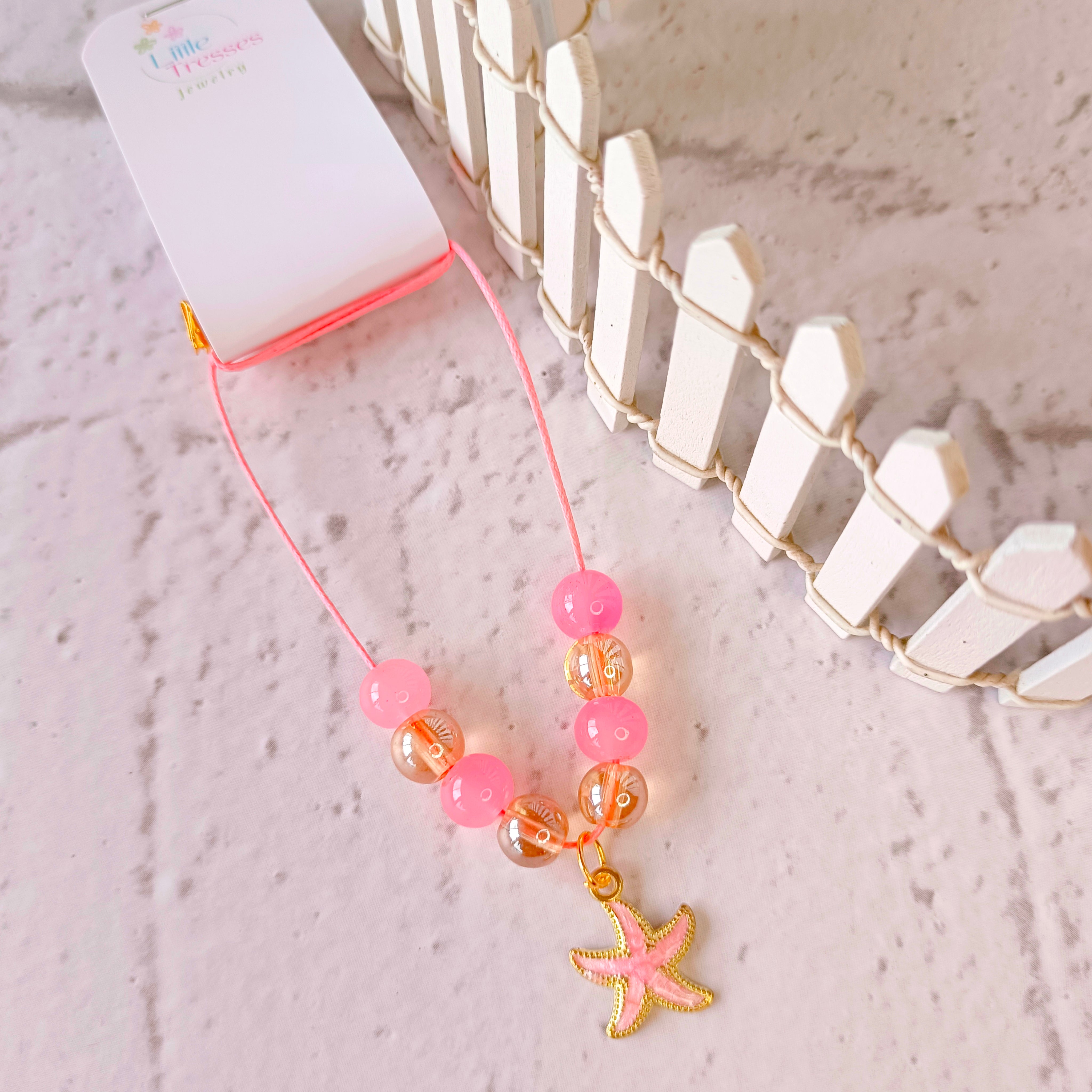 Designer Star Pendant - Pink