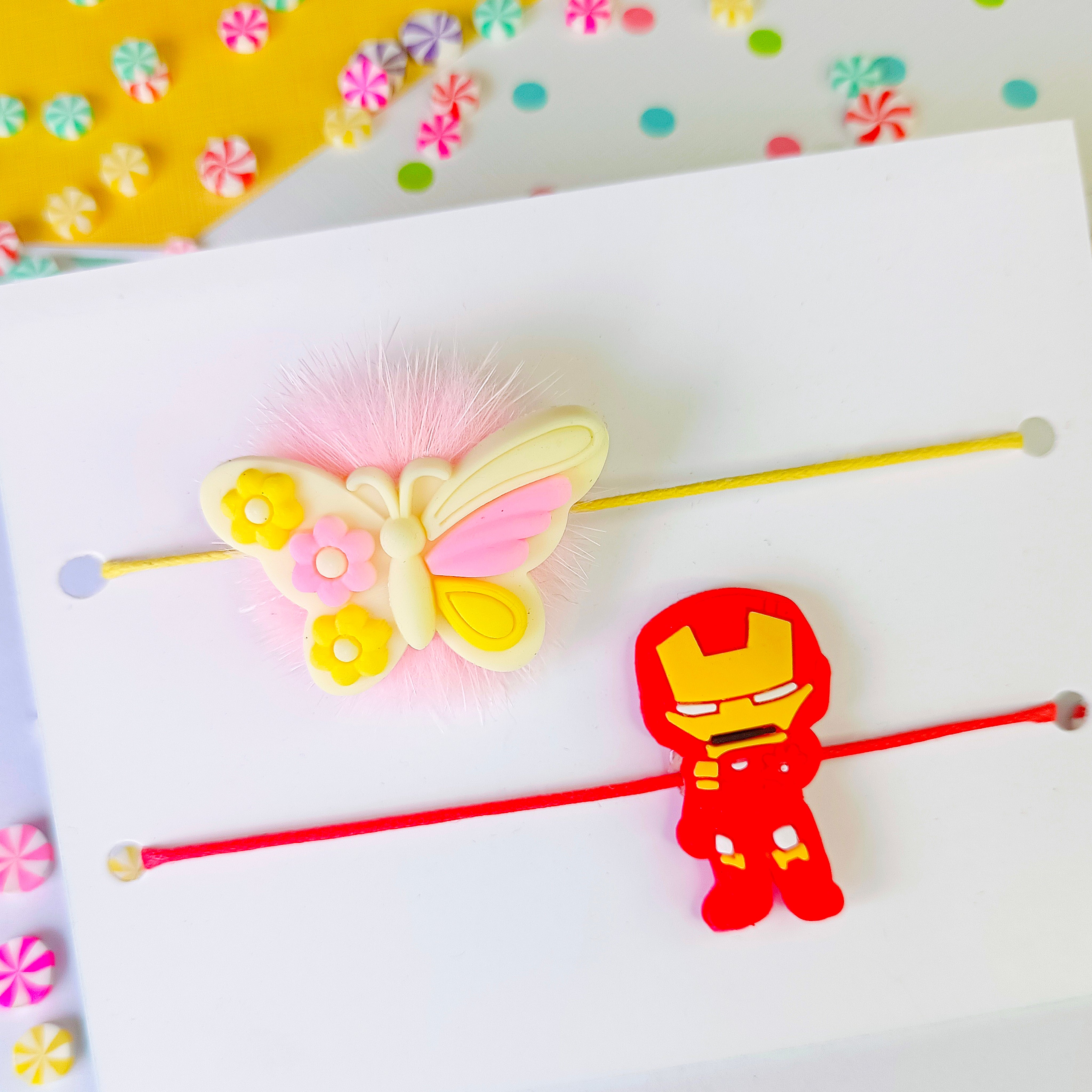 Combo of Cream Butterfly and Ironman