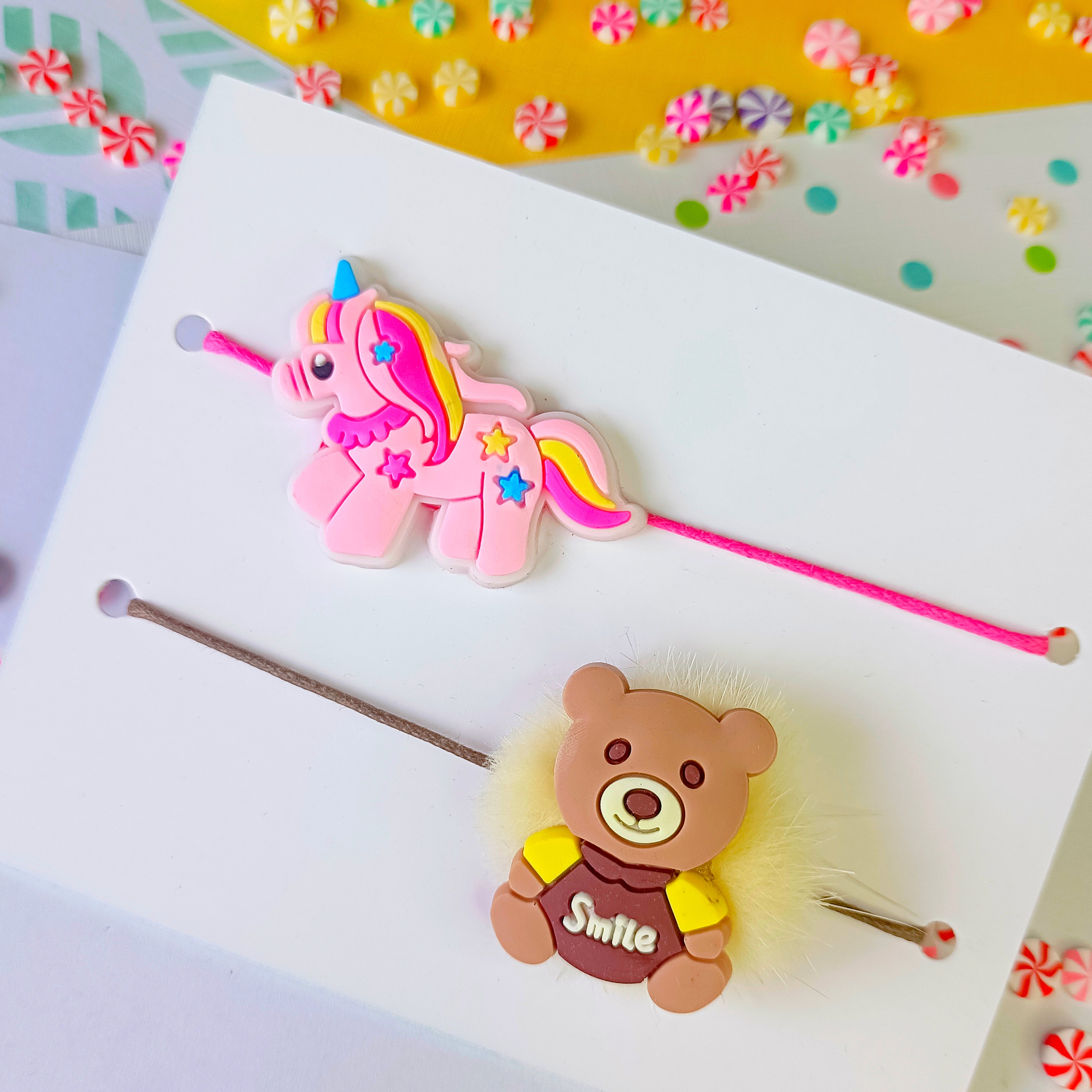 Combo of Unicorn & Bear Rakhi