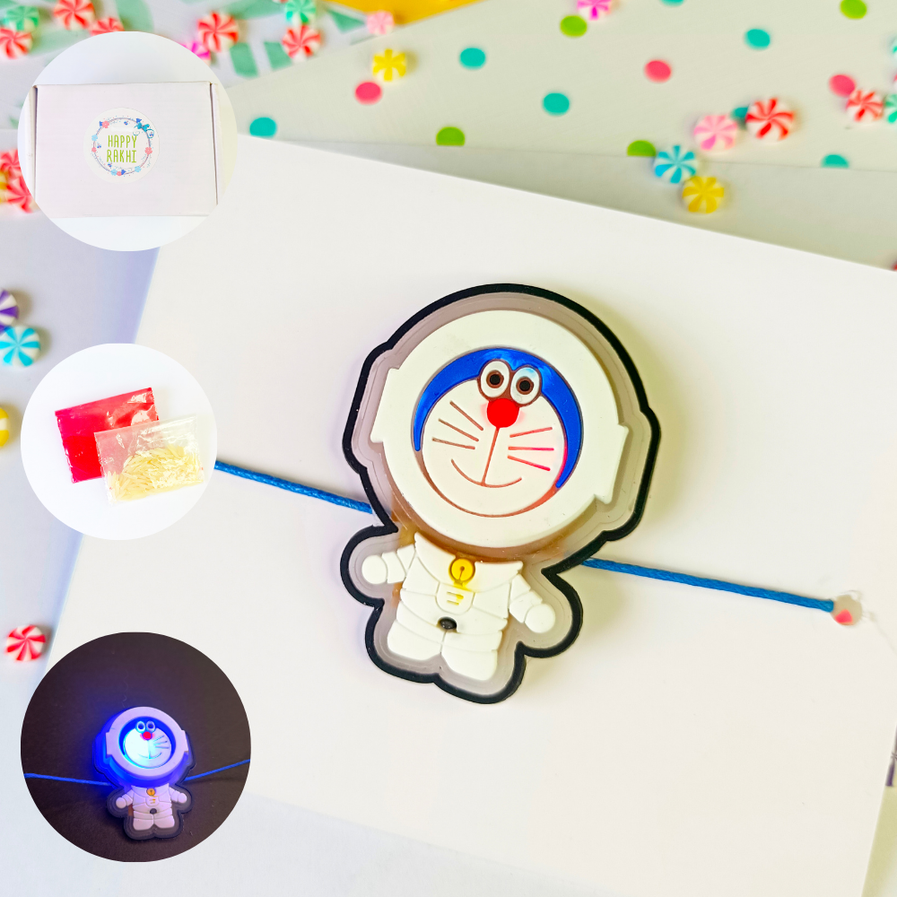 Doraemon Astronaut Light Rakhi