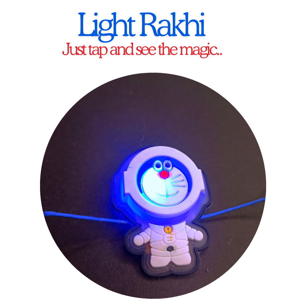 Doraemon Astronaut Light Rakhi