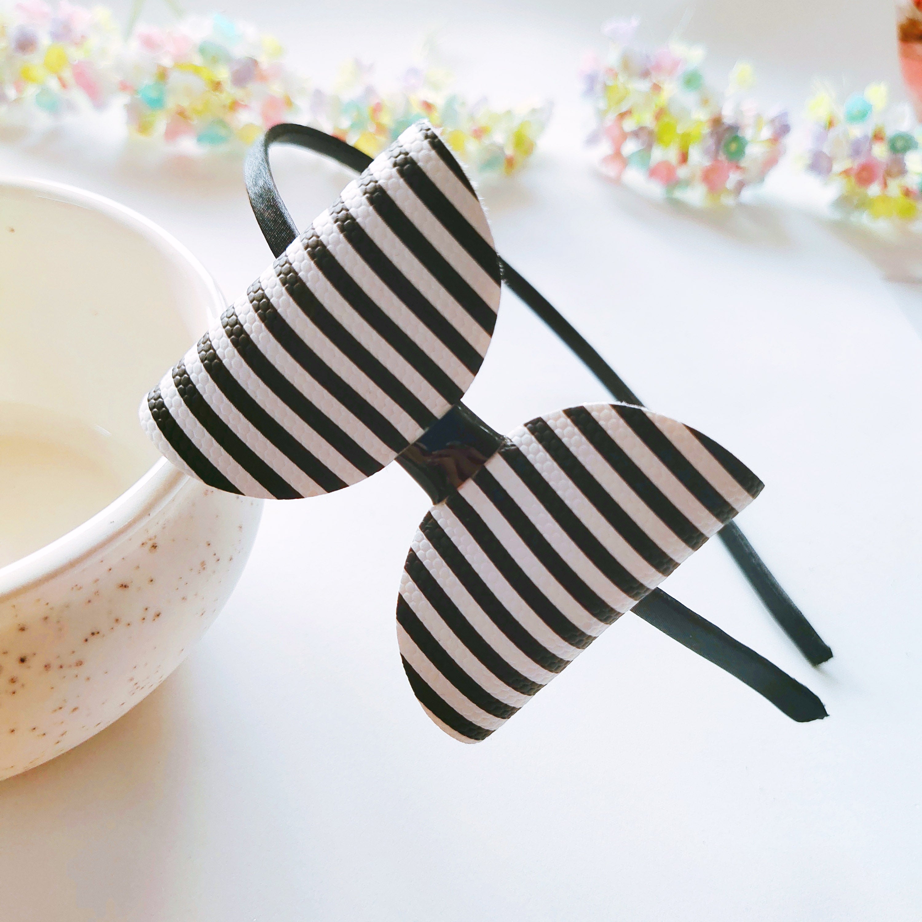 Black & White Stripes TBD Headband