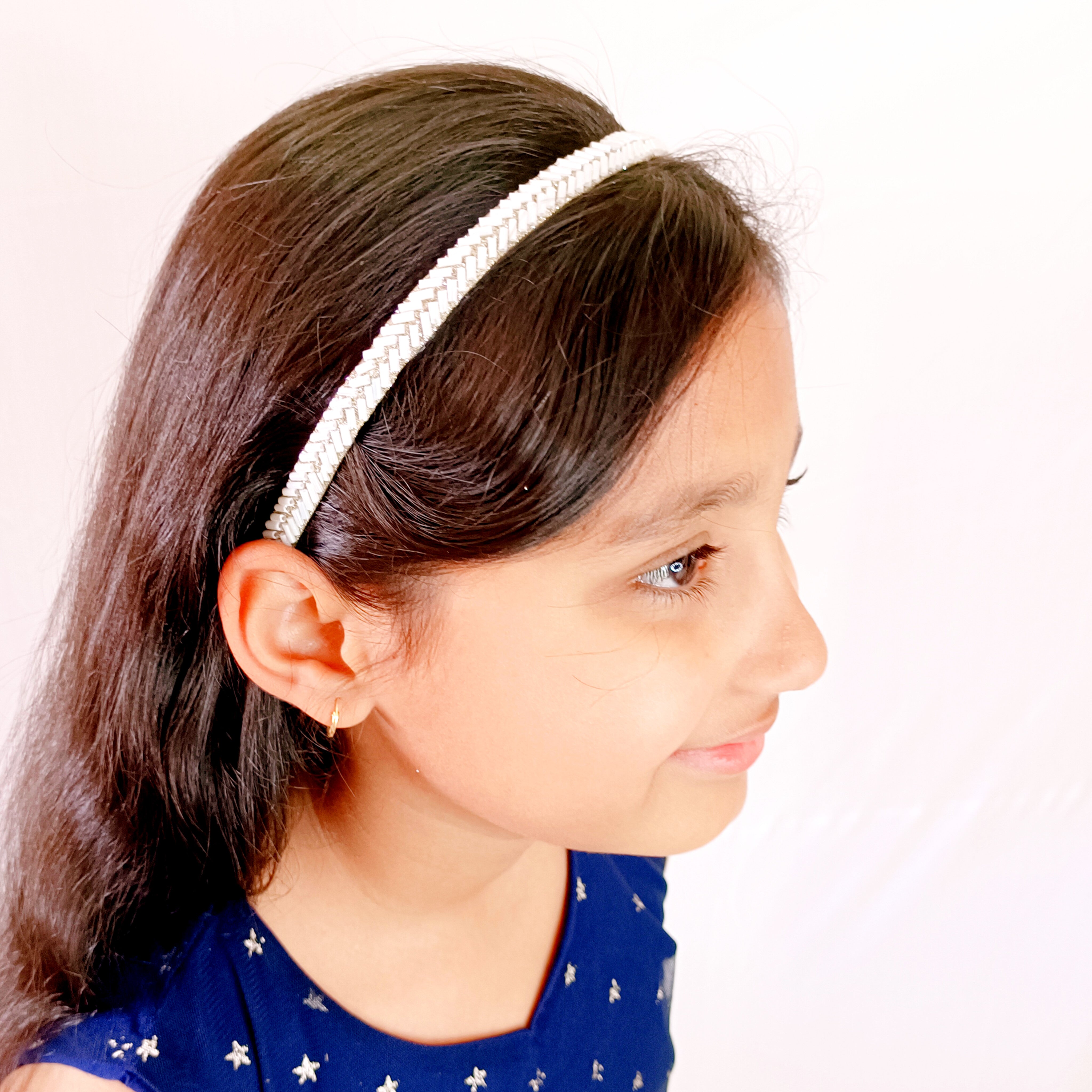 White Beads Headband