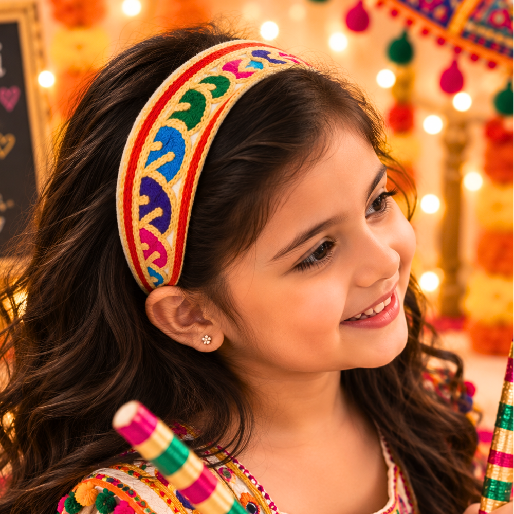 Navratri Embroidery Headband