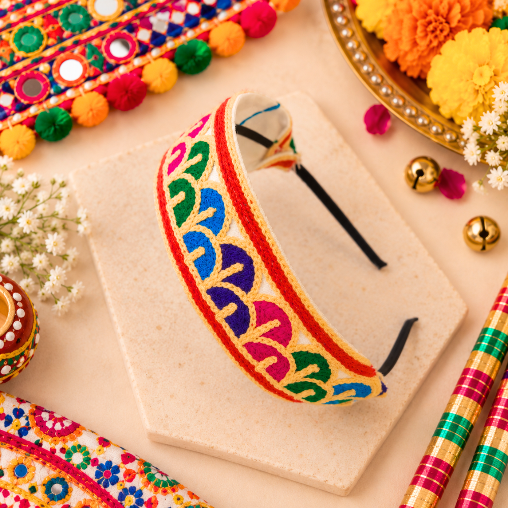 Navratri Embroidery Headband