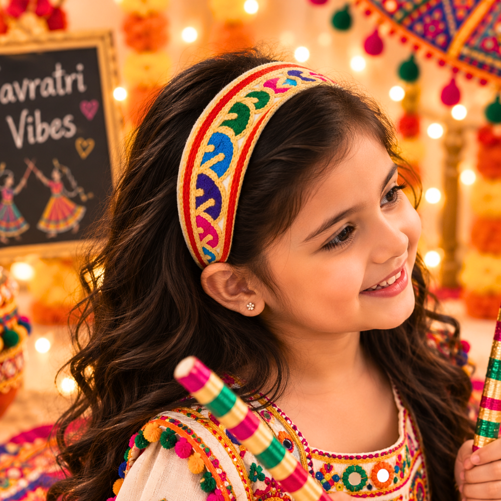 Navratri Embroidery Headband