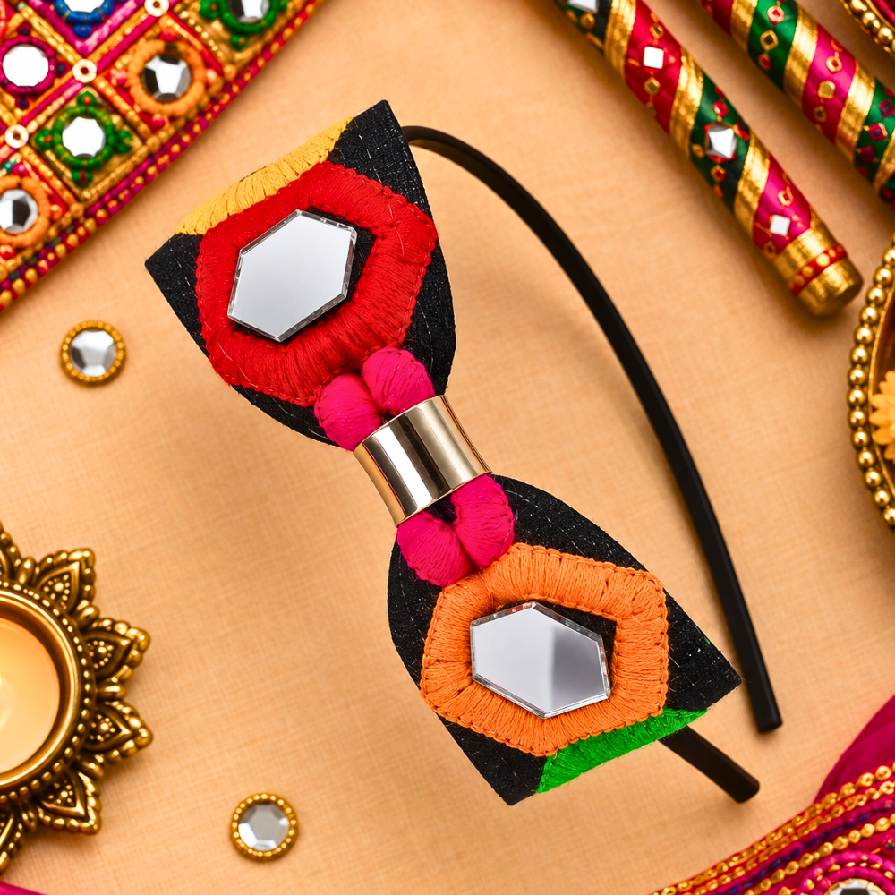 Sheesha Navratri Headband – Black