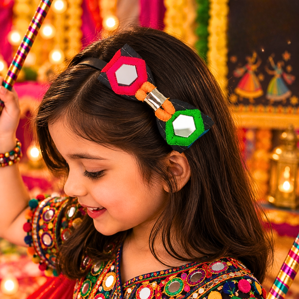 Sheesha Navratri Headband – Black