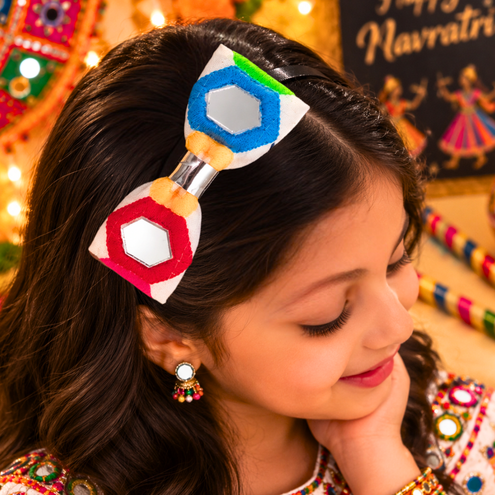 Sheesha Navratri Headband – White