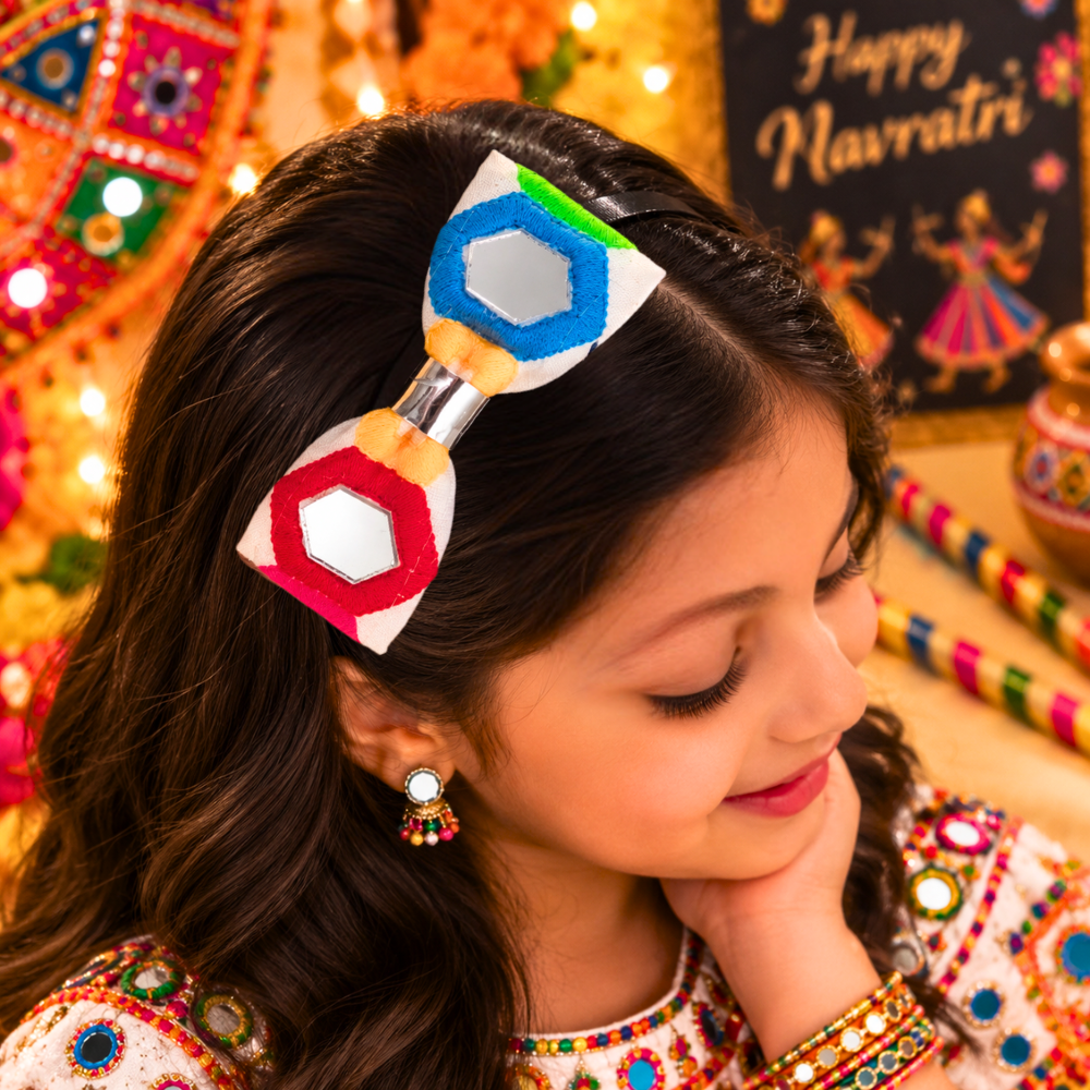 Sheesha Navratri Headband – White