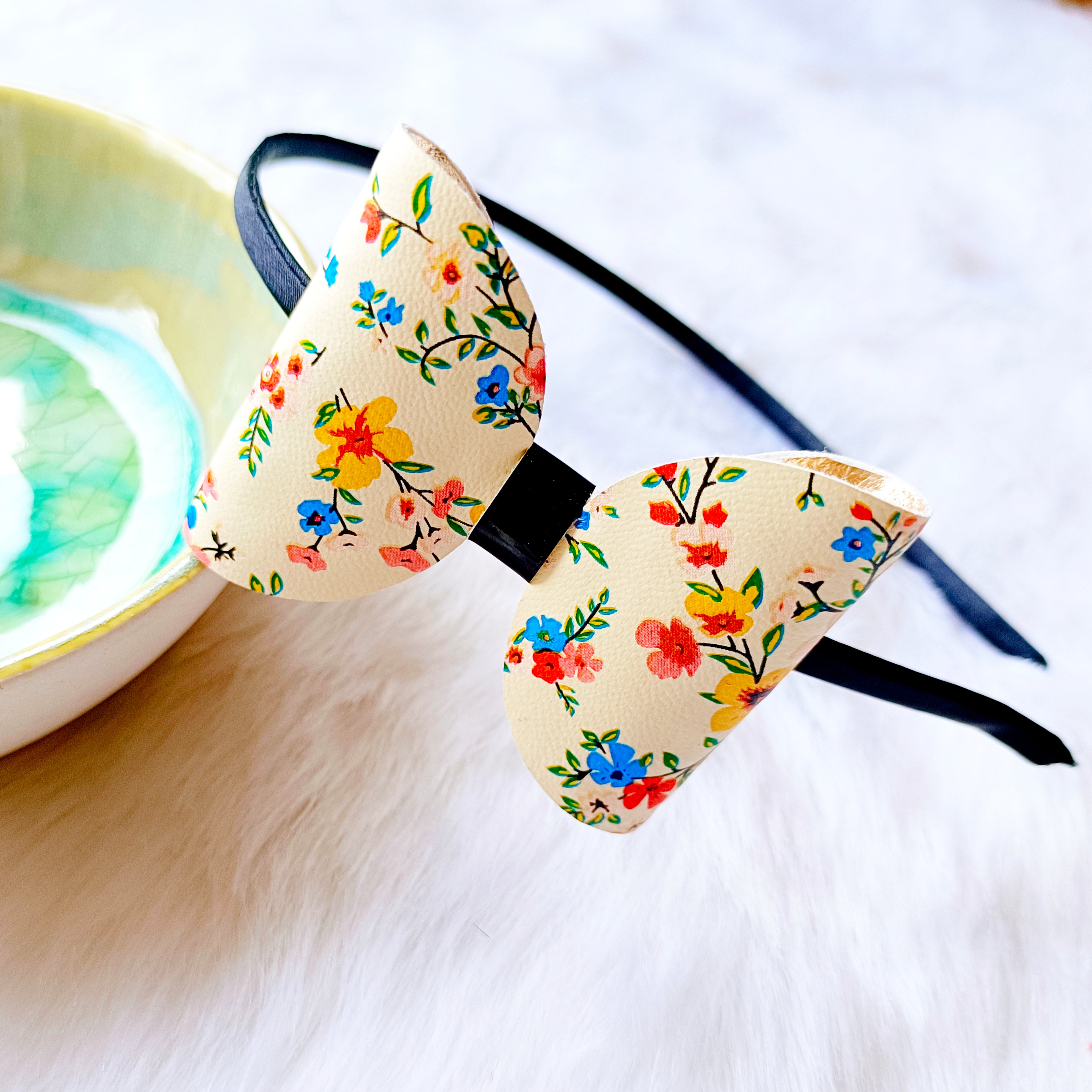 Tiny Multicolor Flowers Headband