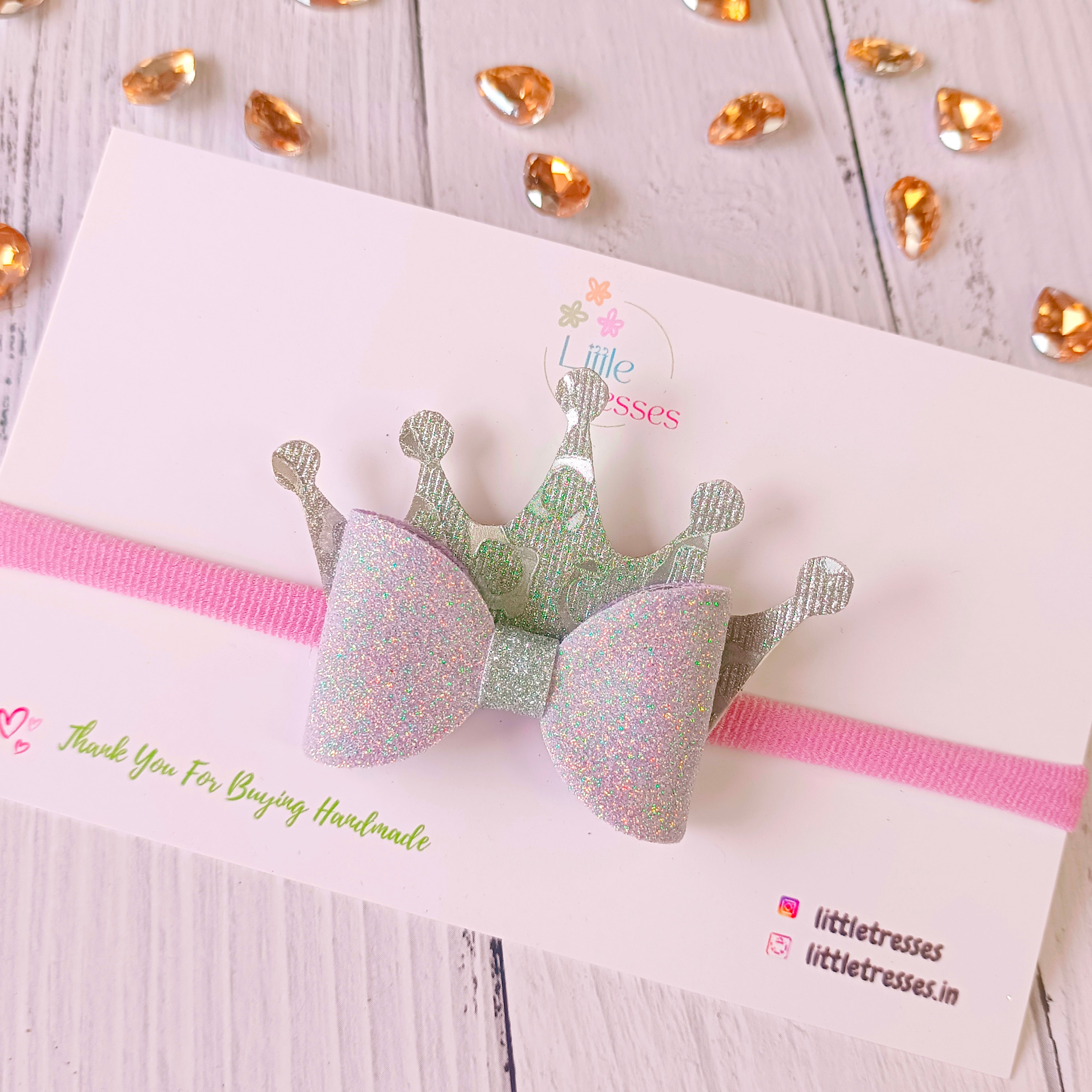 Crown Bow Baby Soft Headband